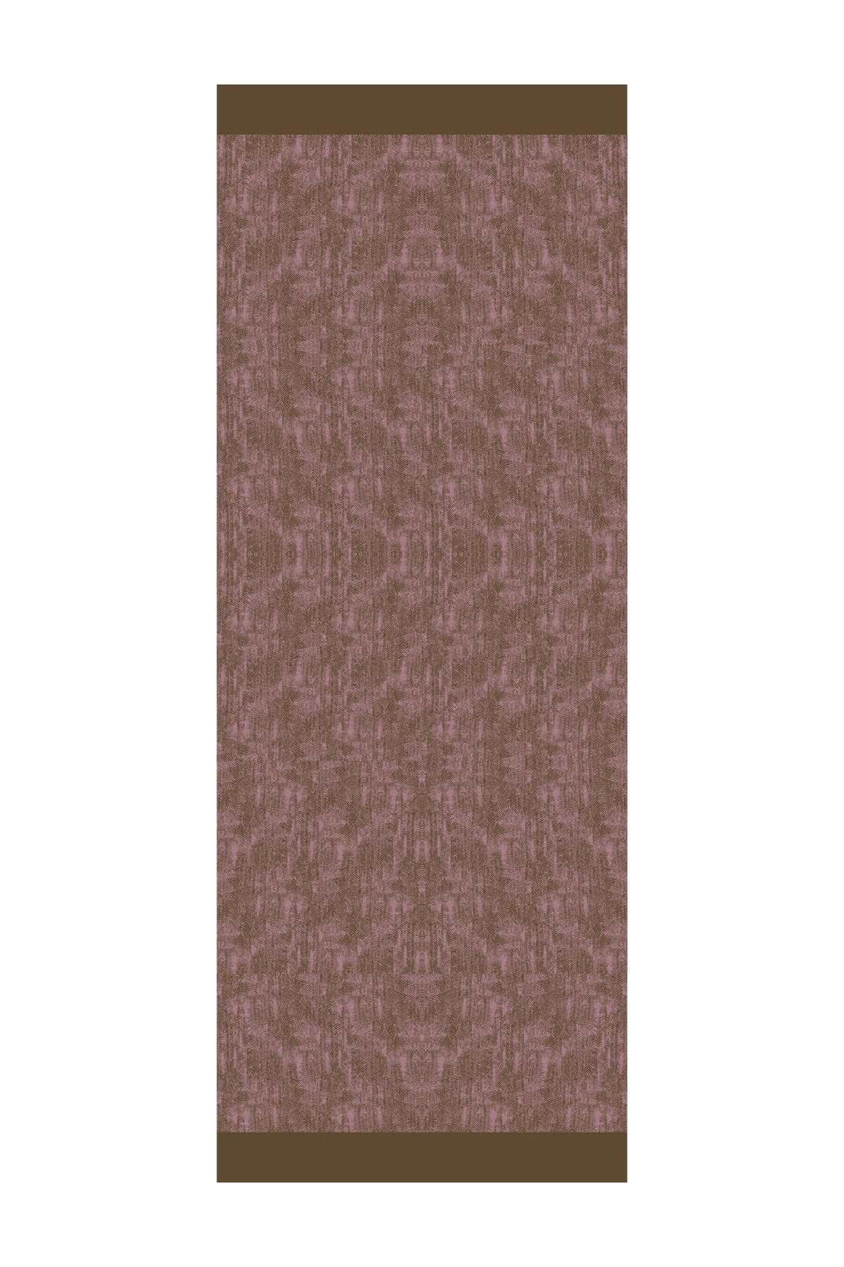 Toptan Sahra Desen Çift Taraflı Şal - Koyu Haki-Koyu Gül Kurusu