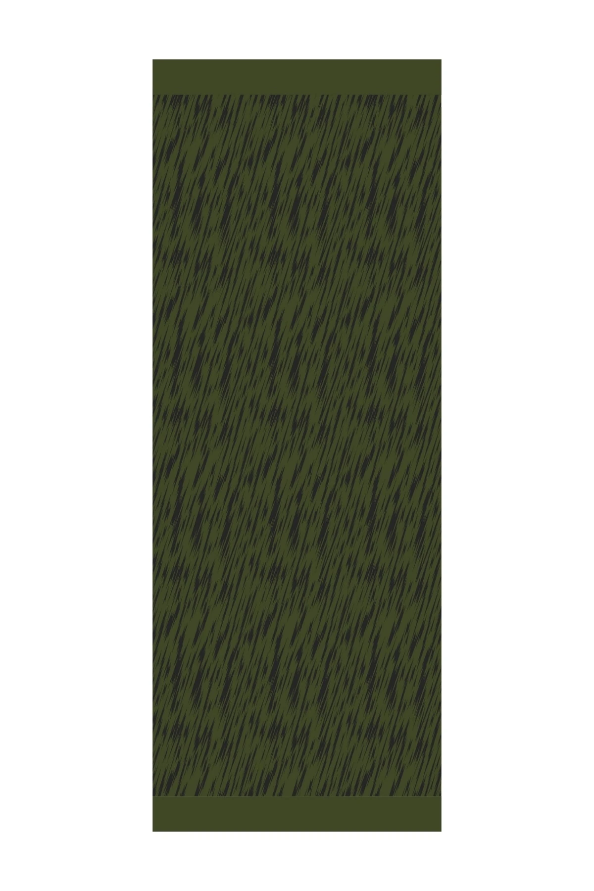 Selis-Pattern Reversible Shawl - Black-Khaki