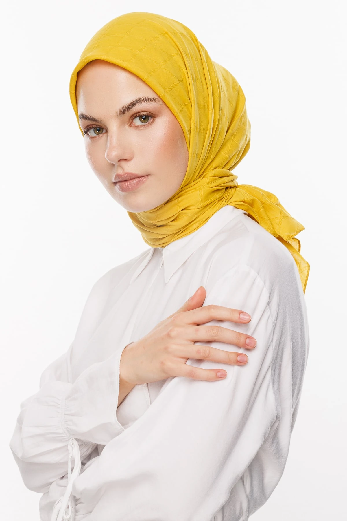 Bamboo Jacquard Scarf - Apricot