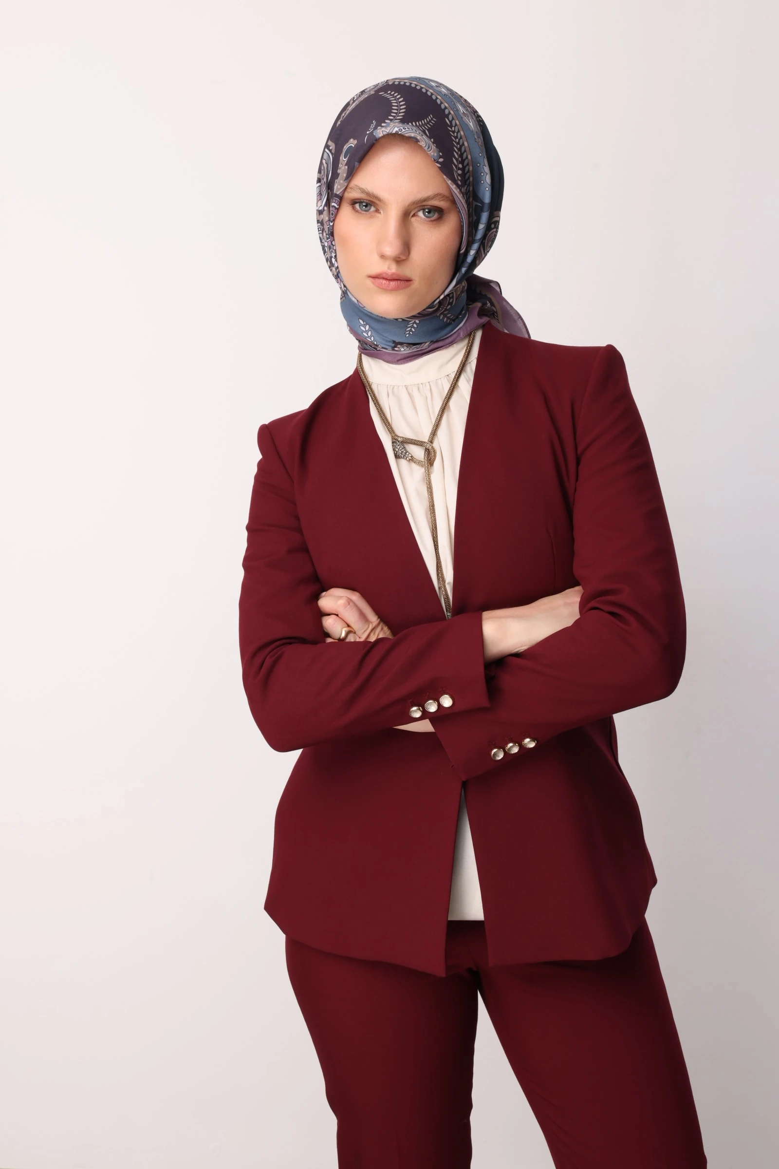 Wholesale Virel Pattern Cotton Scarf - Lavender