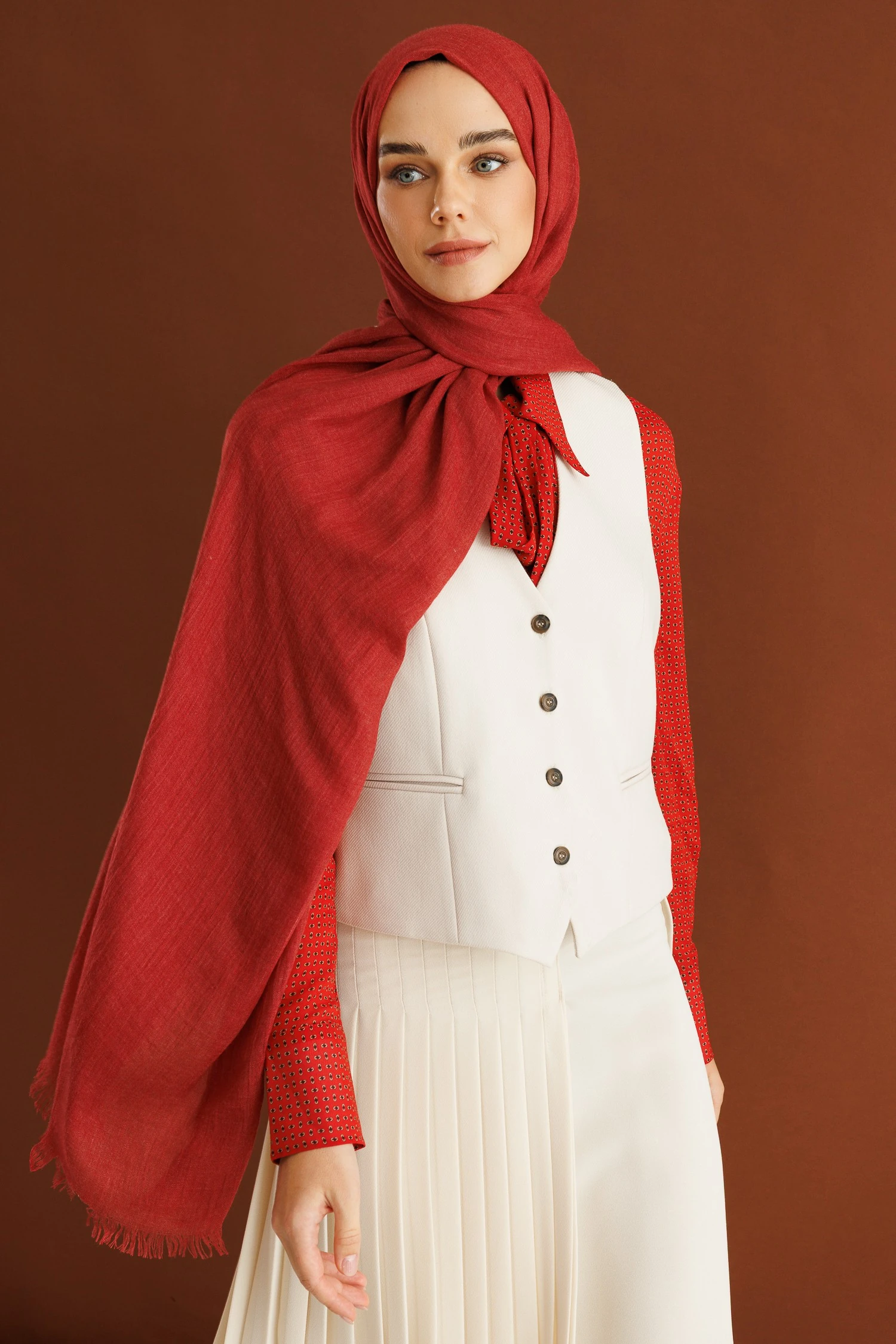 Toptan Dubai Şal - Vişne