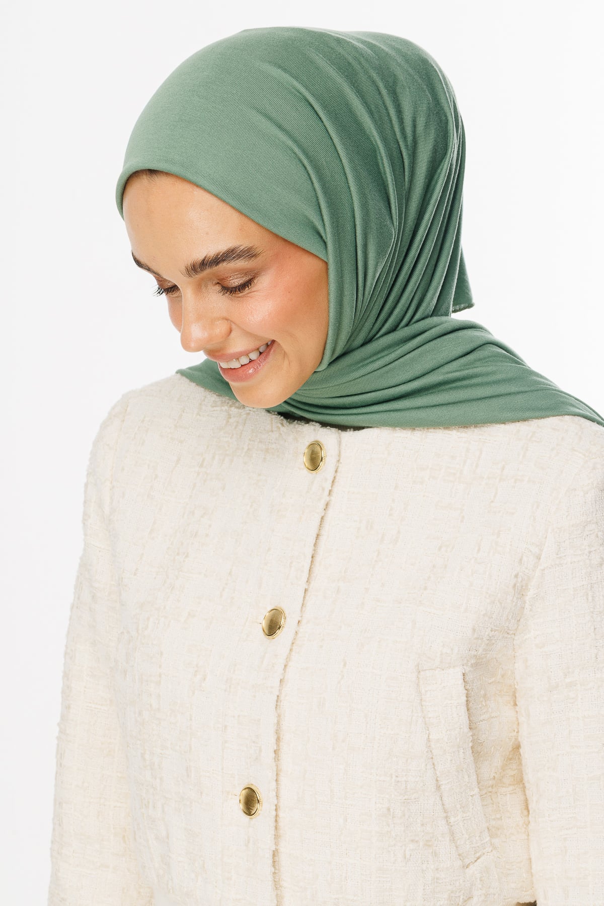 Toptan Penye Şal - Küf Yeşili