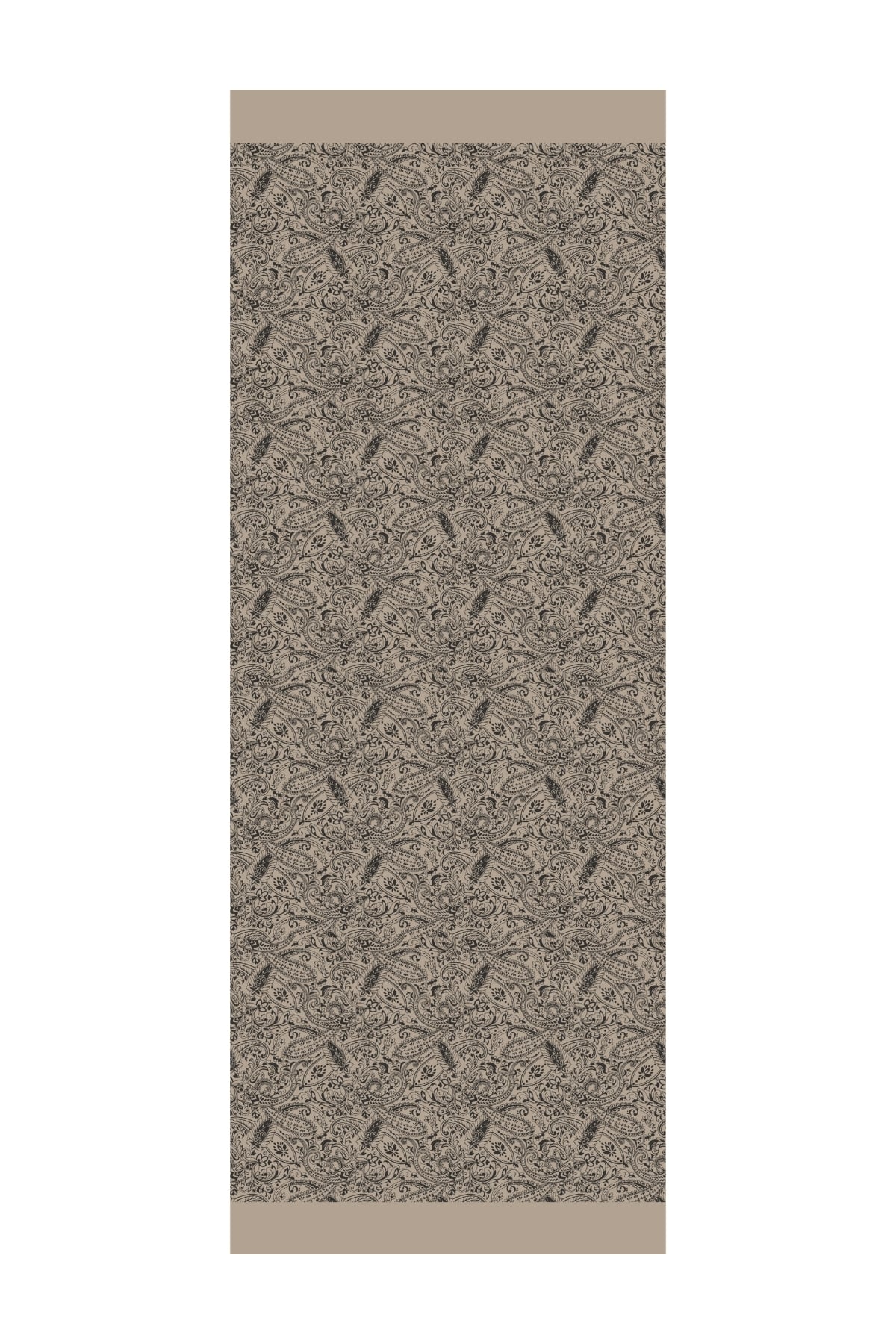 Velora-Pattern Reversible Shawl - Black-Beige