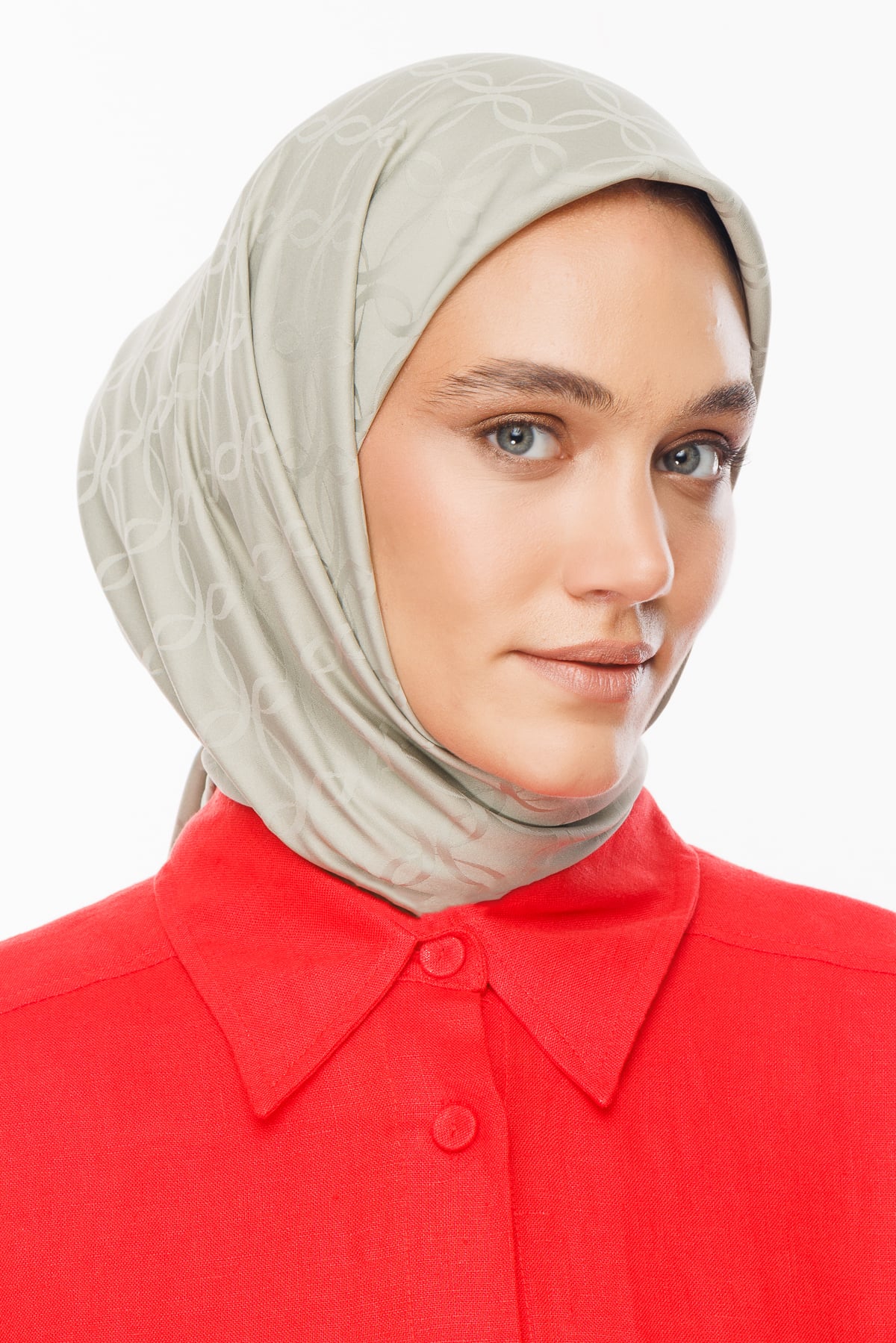 Toptan London Desen İpeksi Jakar Eşarp - Ada Çayı