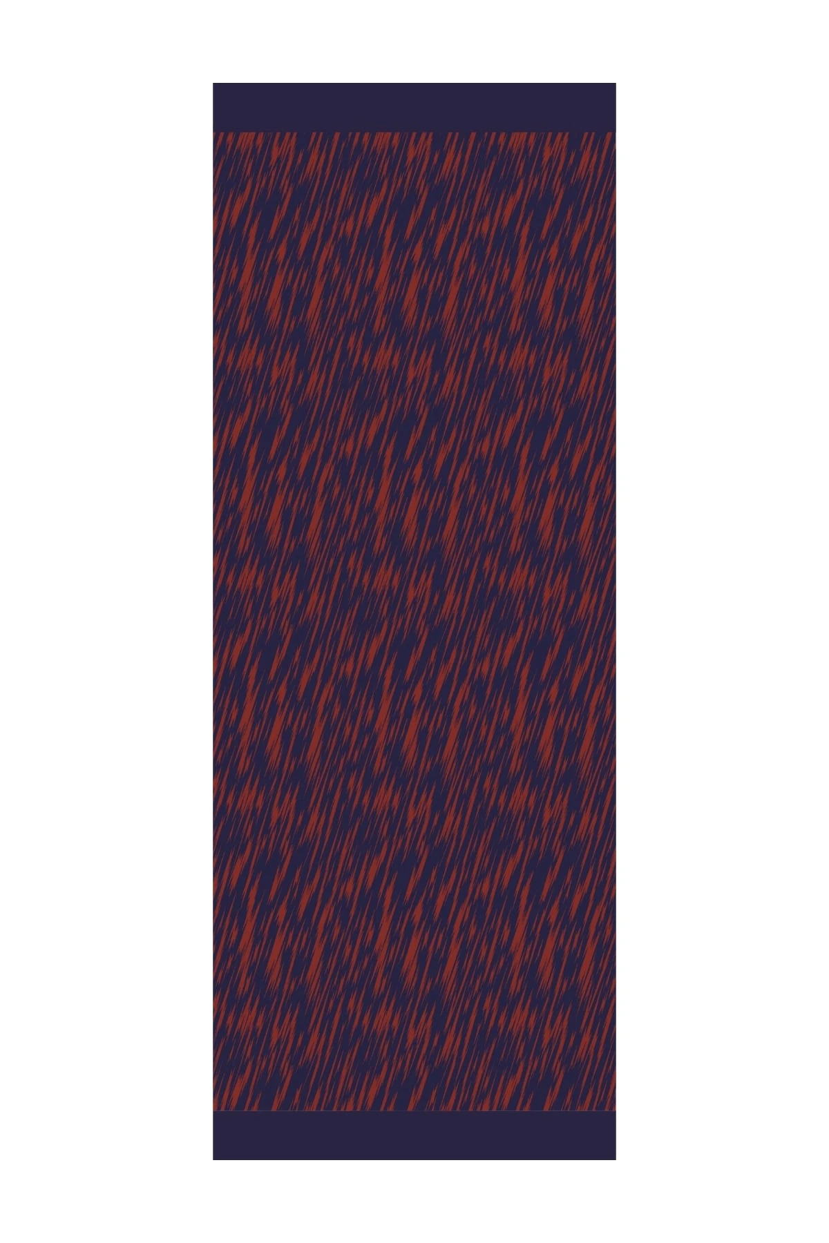 Toptan Selis Desen Çift Taraflı Şal - Lacivert-Soğan Kabuğu