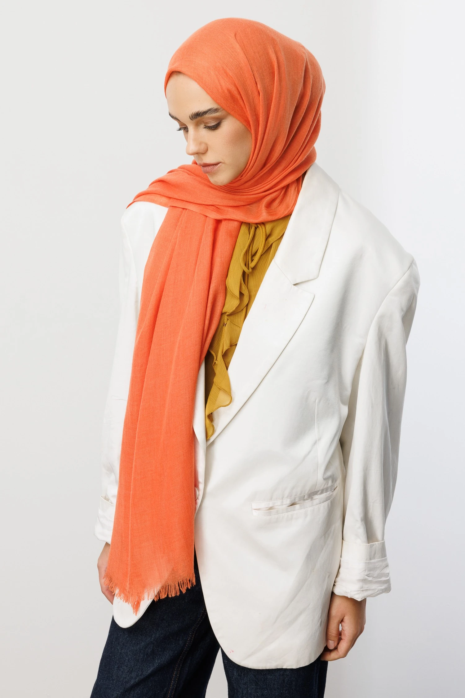 Toptan Dubai Şal - Mercan