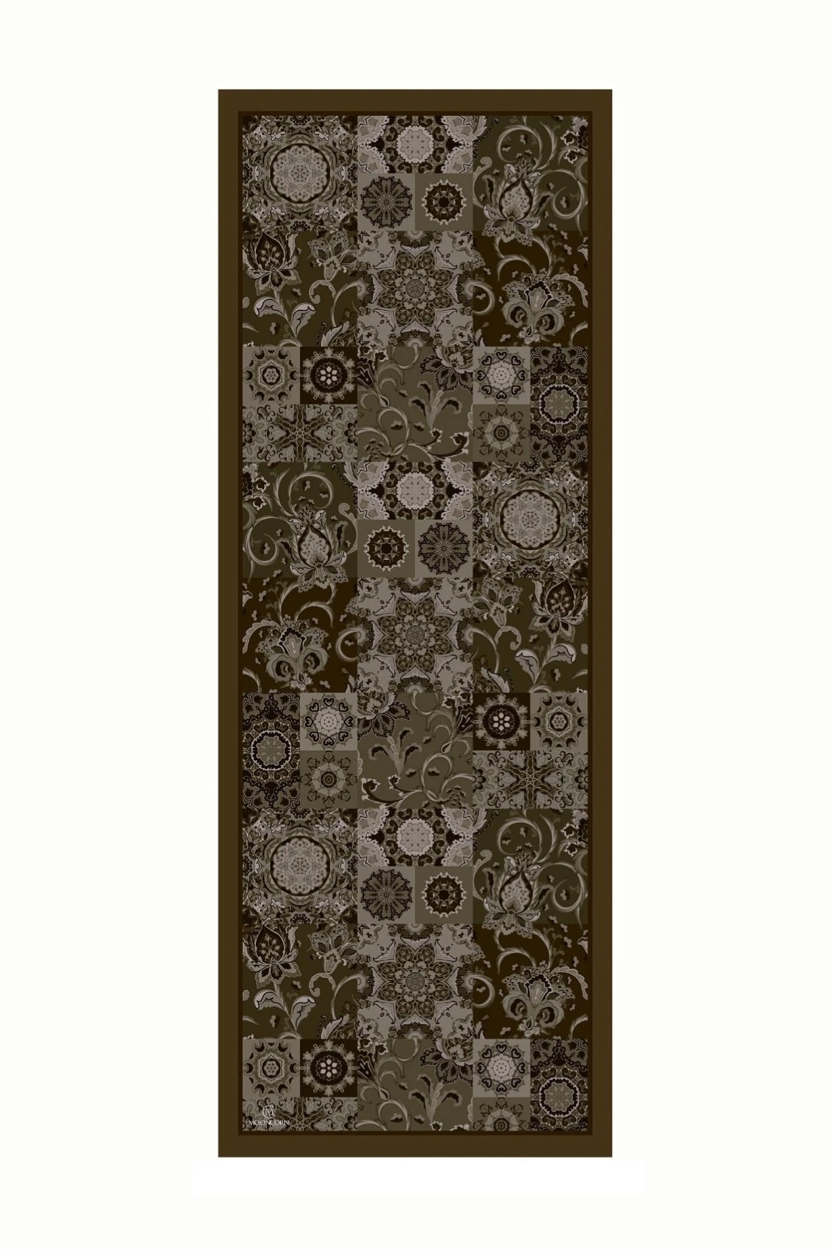 Toptan Solhar Desen Pamuk Şal - Haki