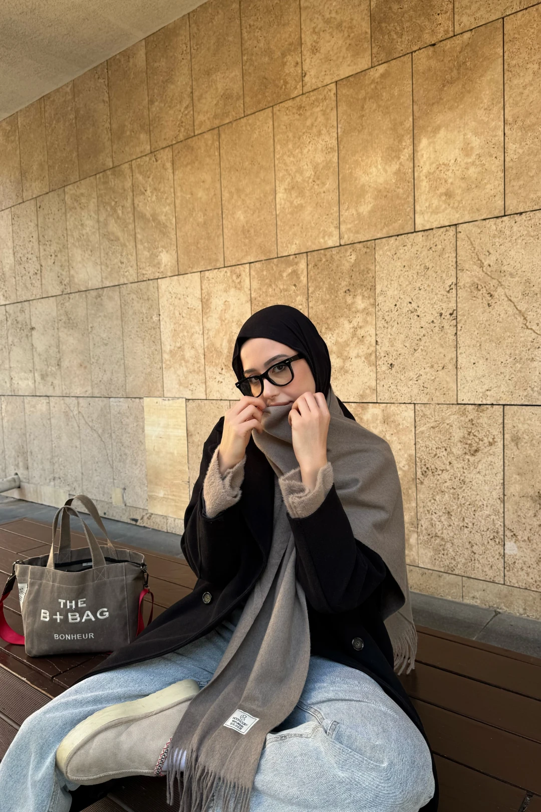 Wholesale Wool Muffler - Latte