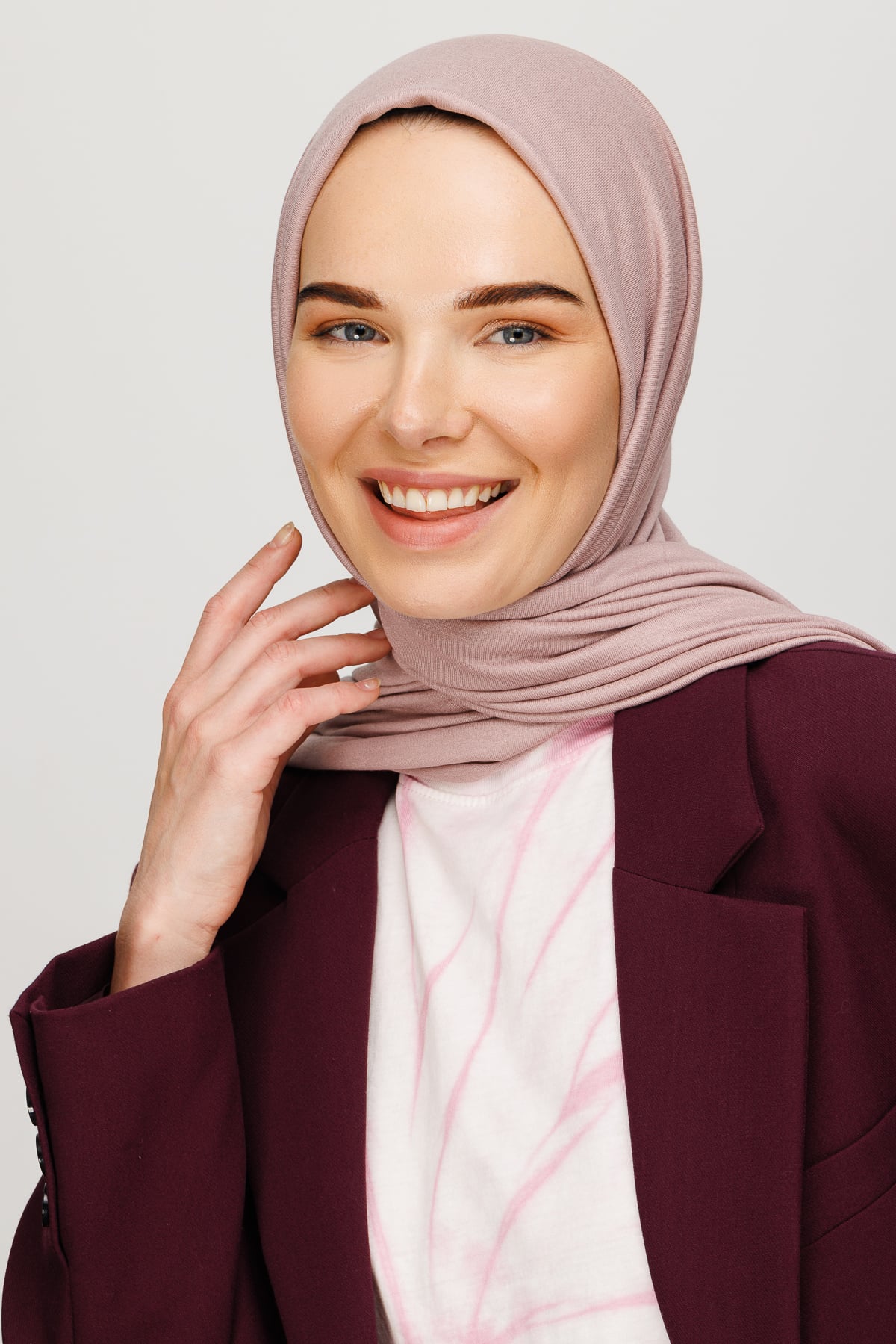 Jersey Shawl - Lavender Gray