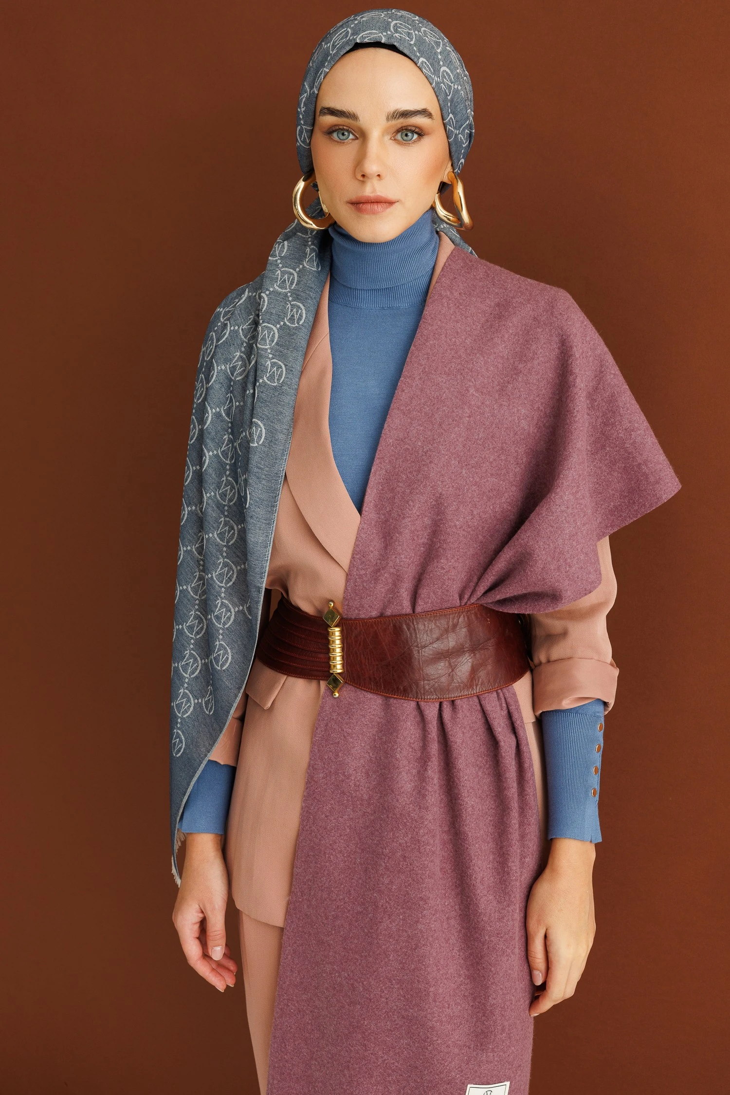 Toptan Yün Atkı - leylak