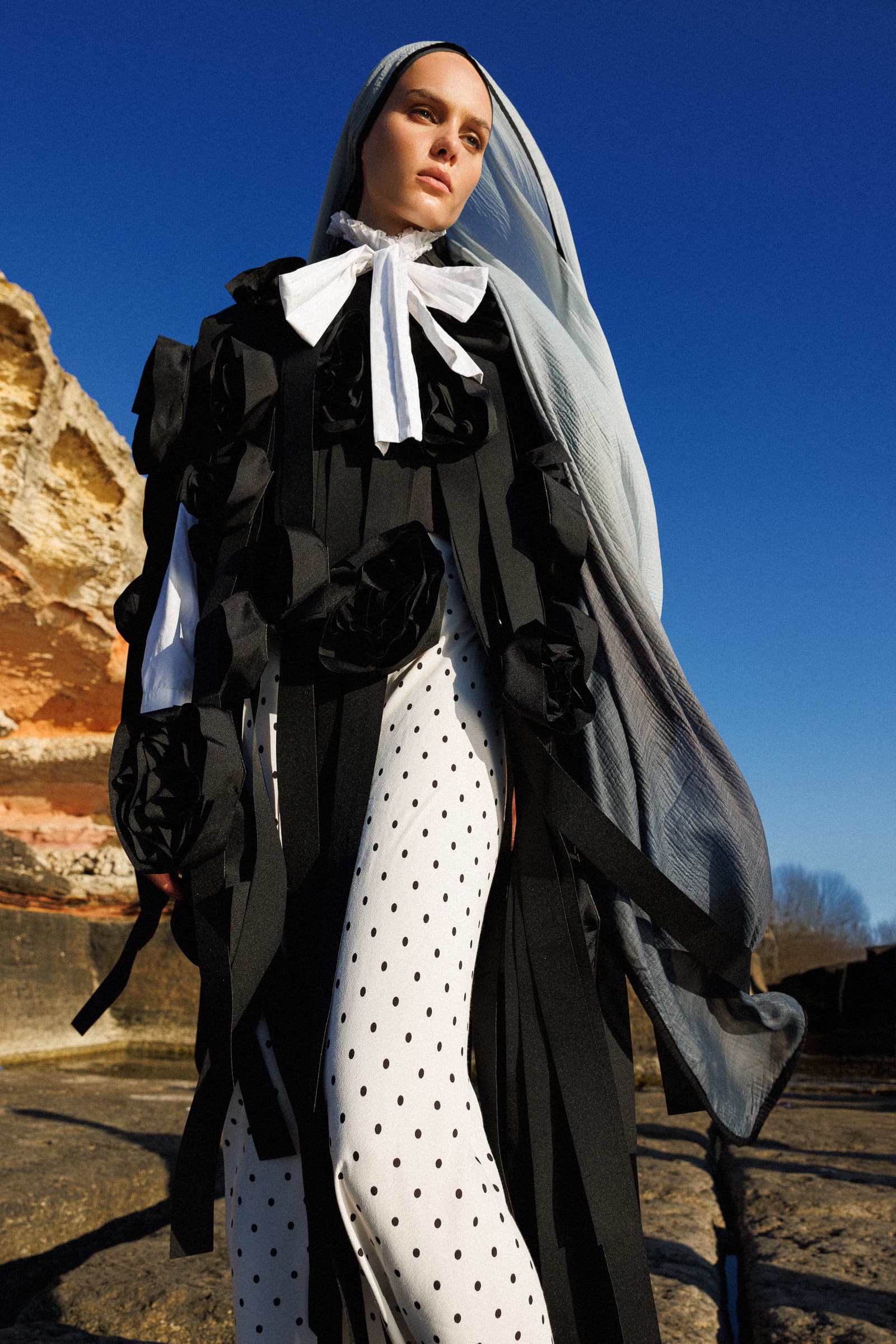 Toptan Degrade Müslin Şal - Duman