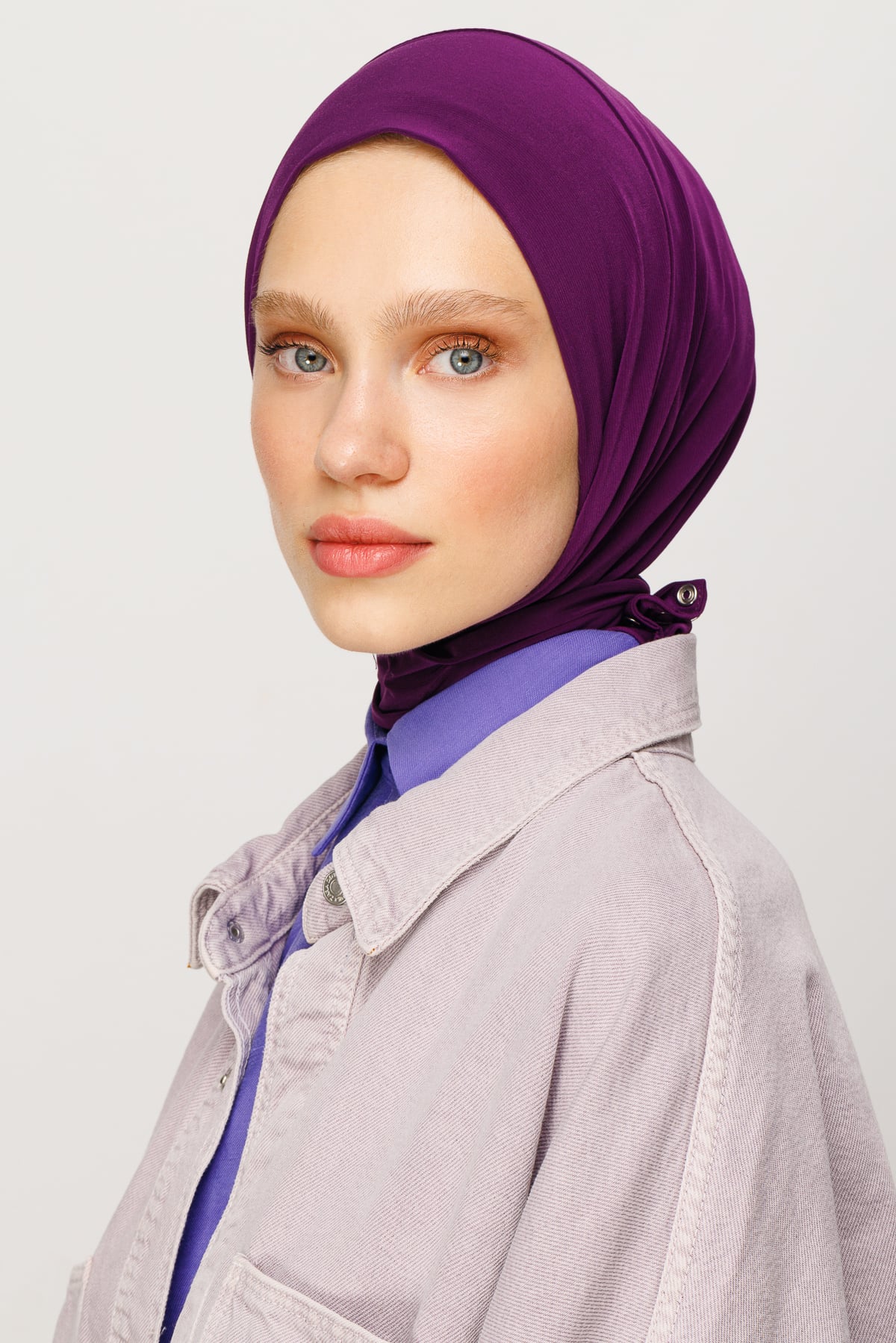 Toptan Hazır Şal - Menekşe