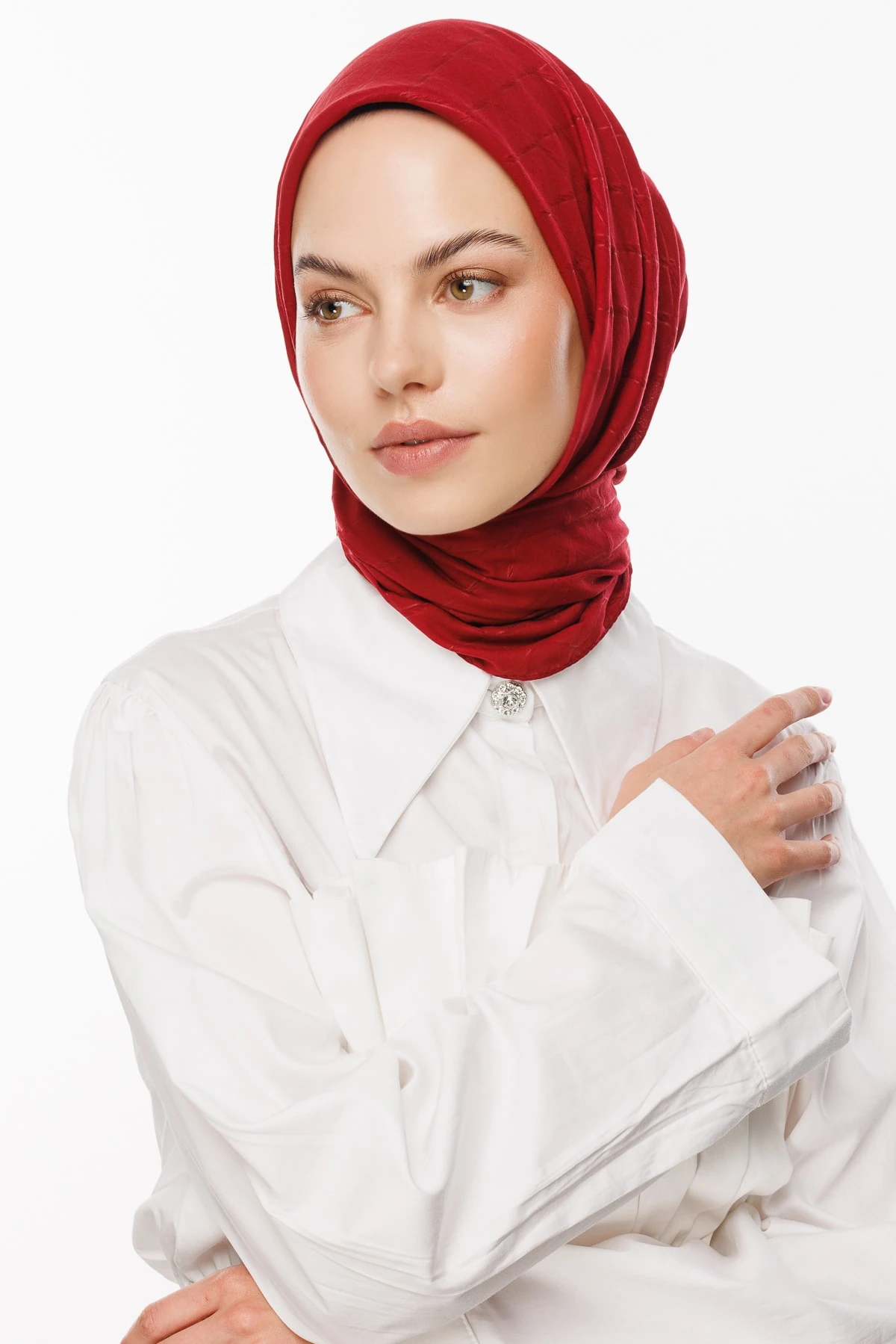 Toptan Bambu Jakar Eşarp - Bordo