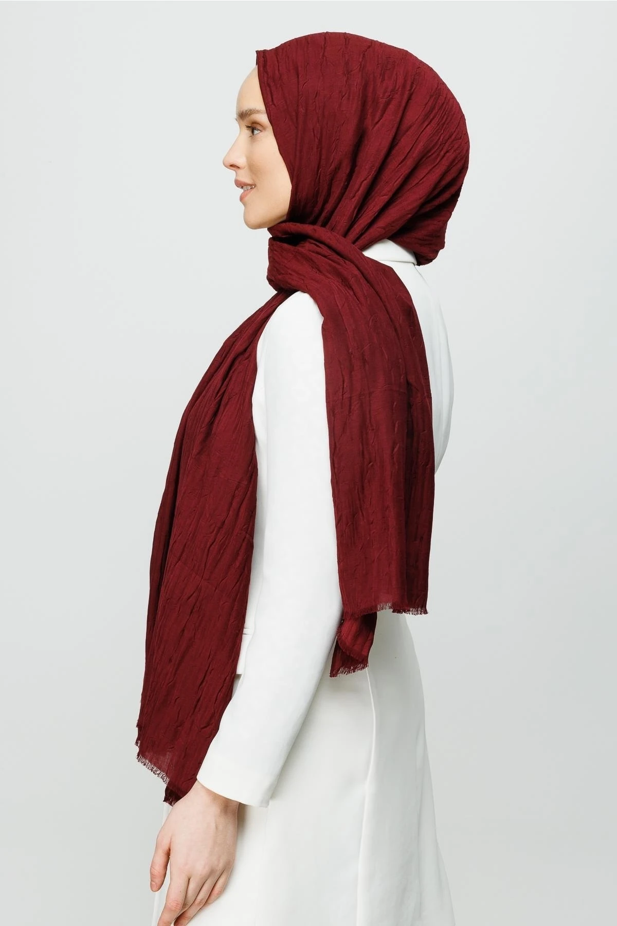 Bamboo Shawl - Dark Burgundy