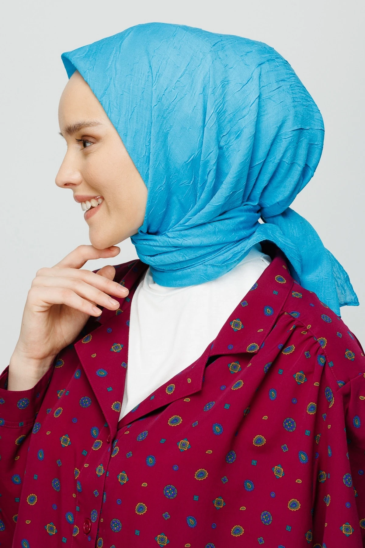 Toptan Bambu Eşarp - Turkuaz