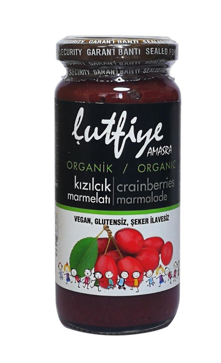 Lütfiye Organik Kızılcık Marmelatı 280 g