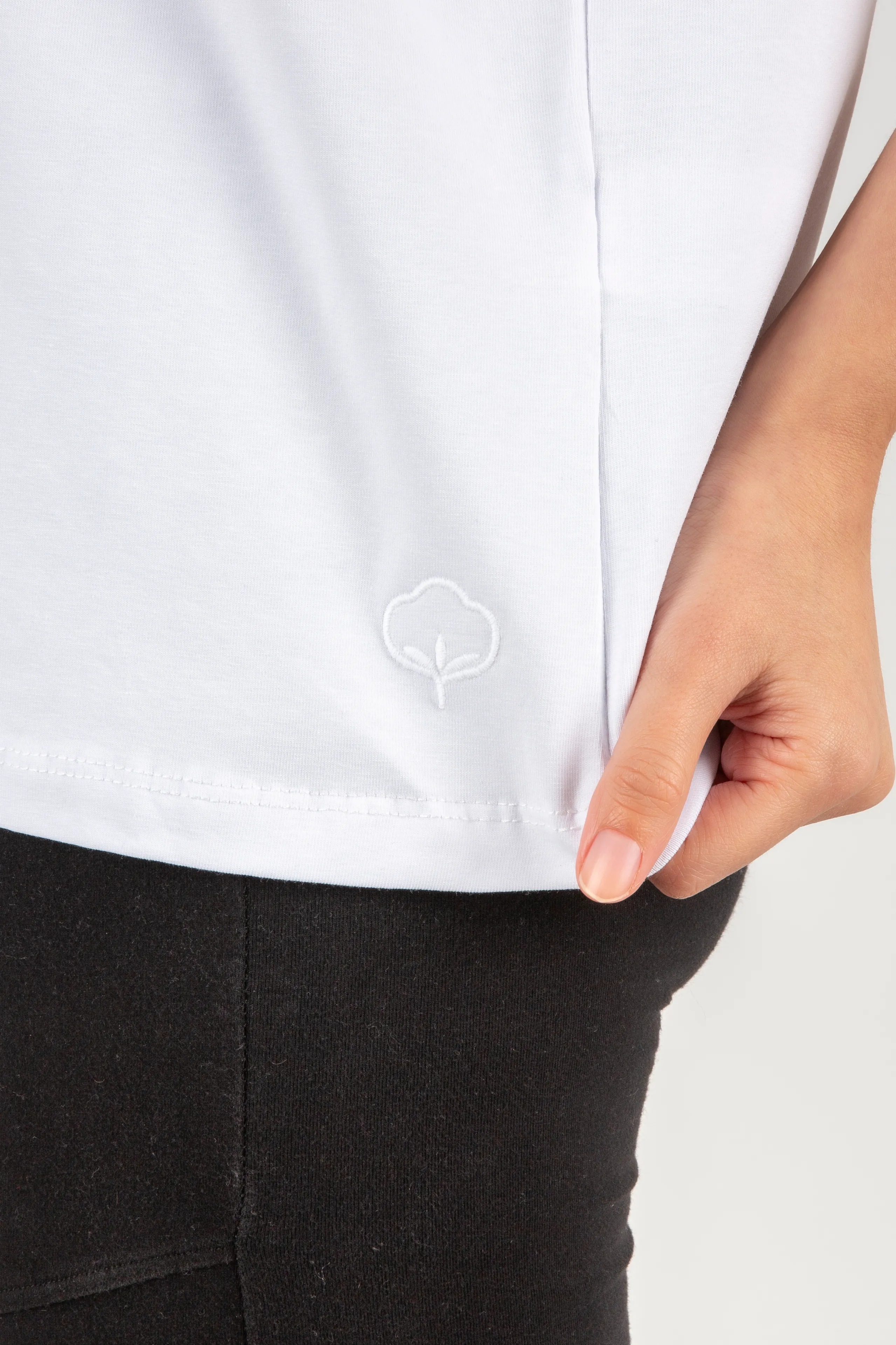 Bisiklet Yaka Loose Fit Kadın Tshirt 