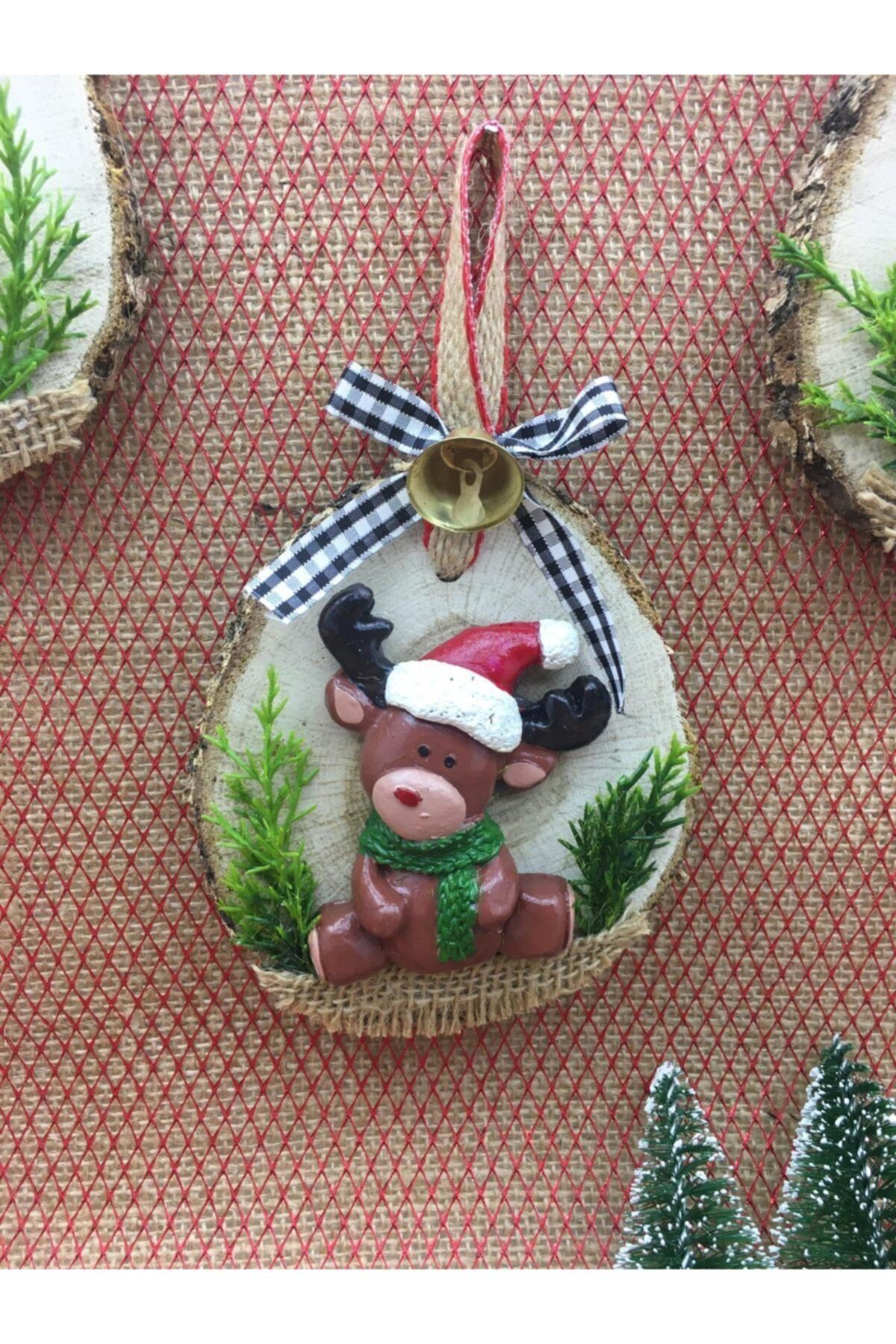 Şapkalı Geyik Yılbaşı Süsü