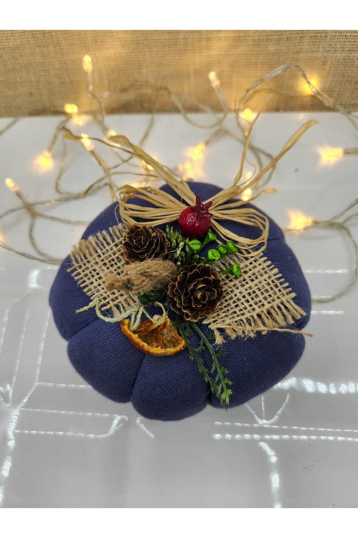 İNDİGO KUMAŞ KABAK SÜS