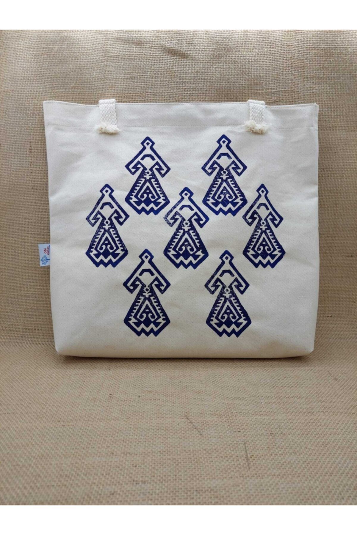 Bereket Motifi Baskılı Çanta