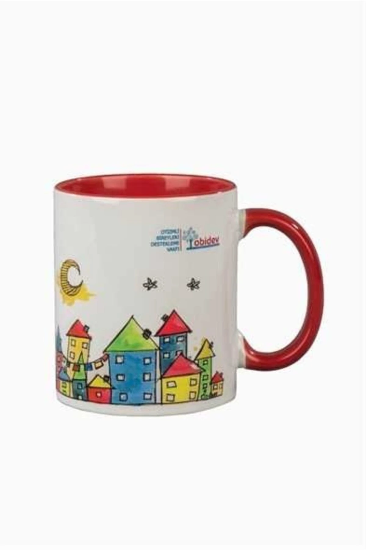 Otizm Kırmızı Evli Kupa