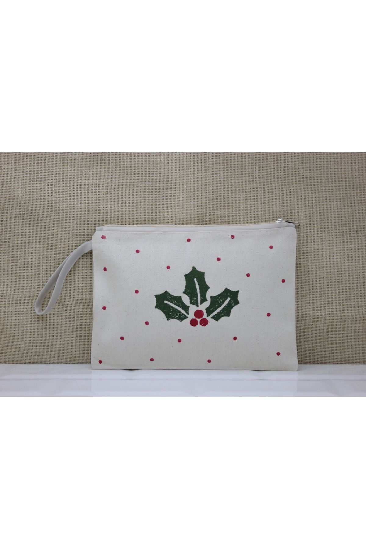 Tahta Baskı Kokina Desenli Clutch ,portföy Çanta,makyaj Çantası