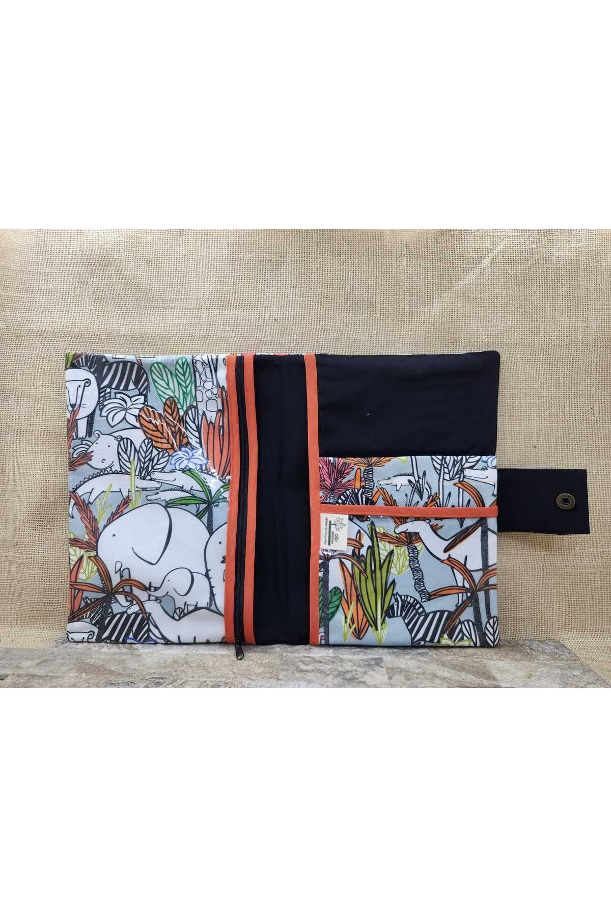 Tropical Desenli Organizer Çanta & Tablet Kılıfı