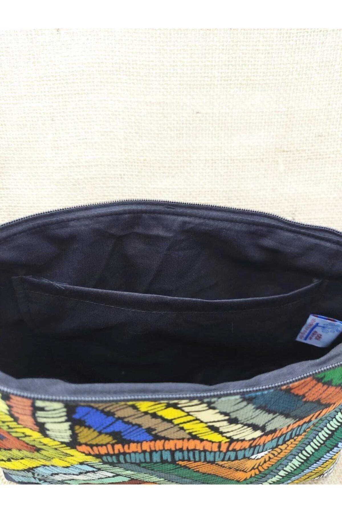 Renkli Çizgili Portföy Çanta