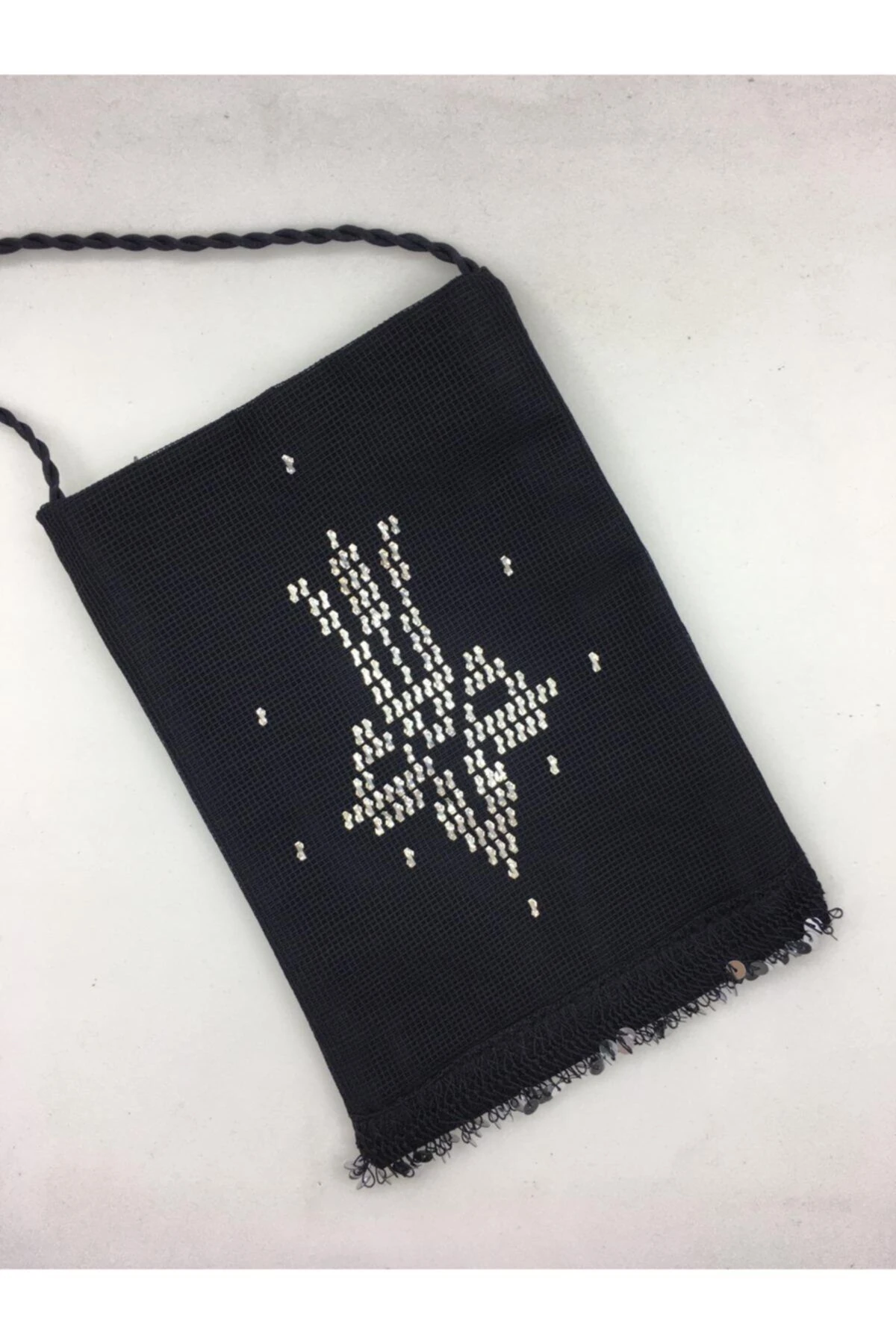 Siyah Tel Kırma Çanta