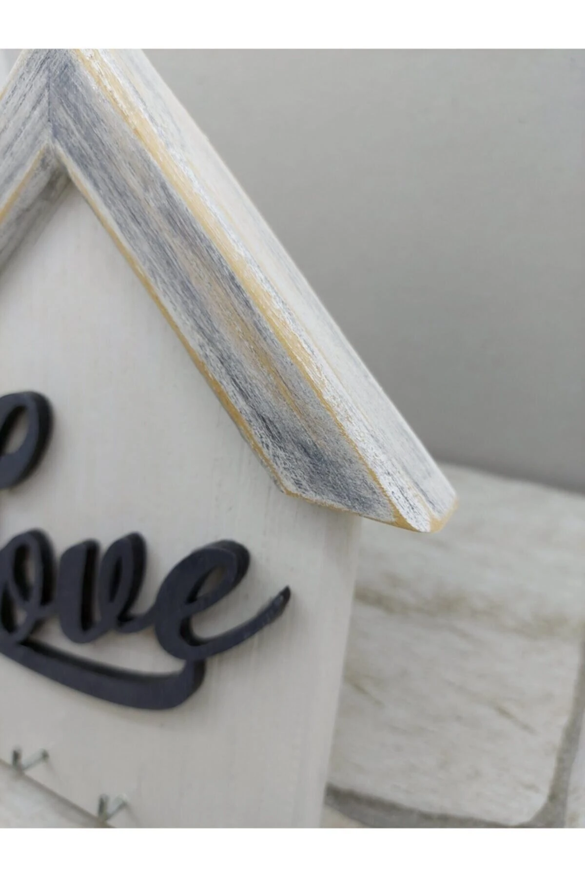 Love Yazılı Duvar Anahtar Askısı