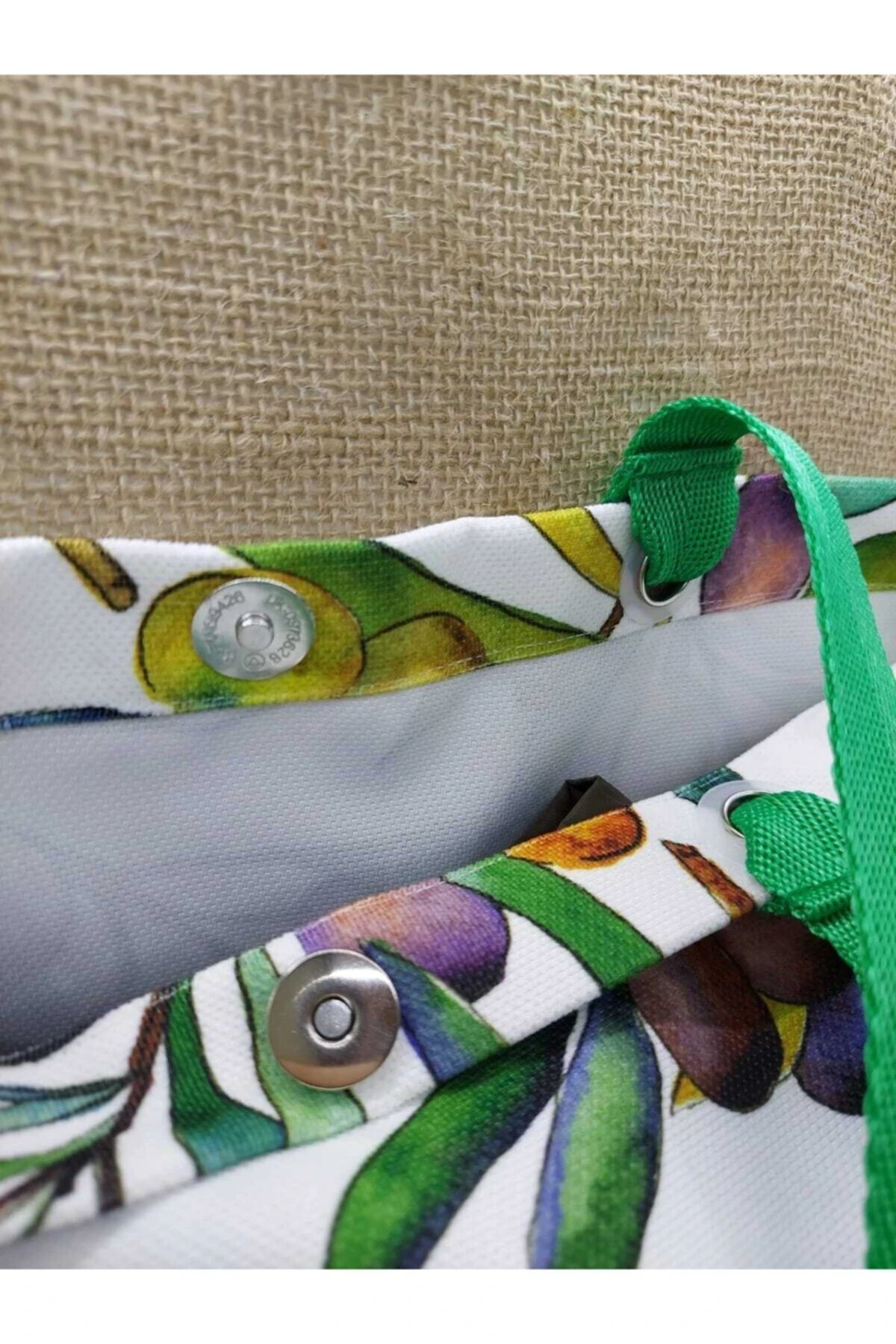 Zeytin Desenli Dijital Baskı Kol Çantası