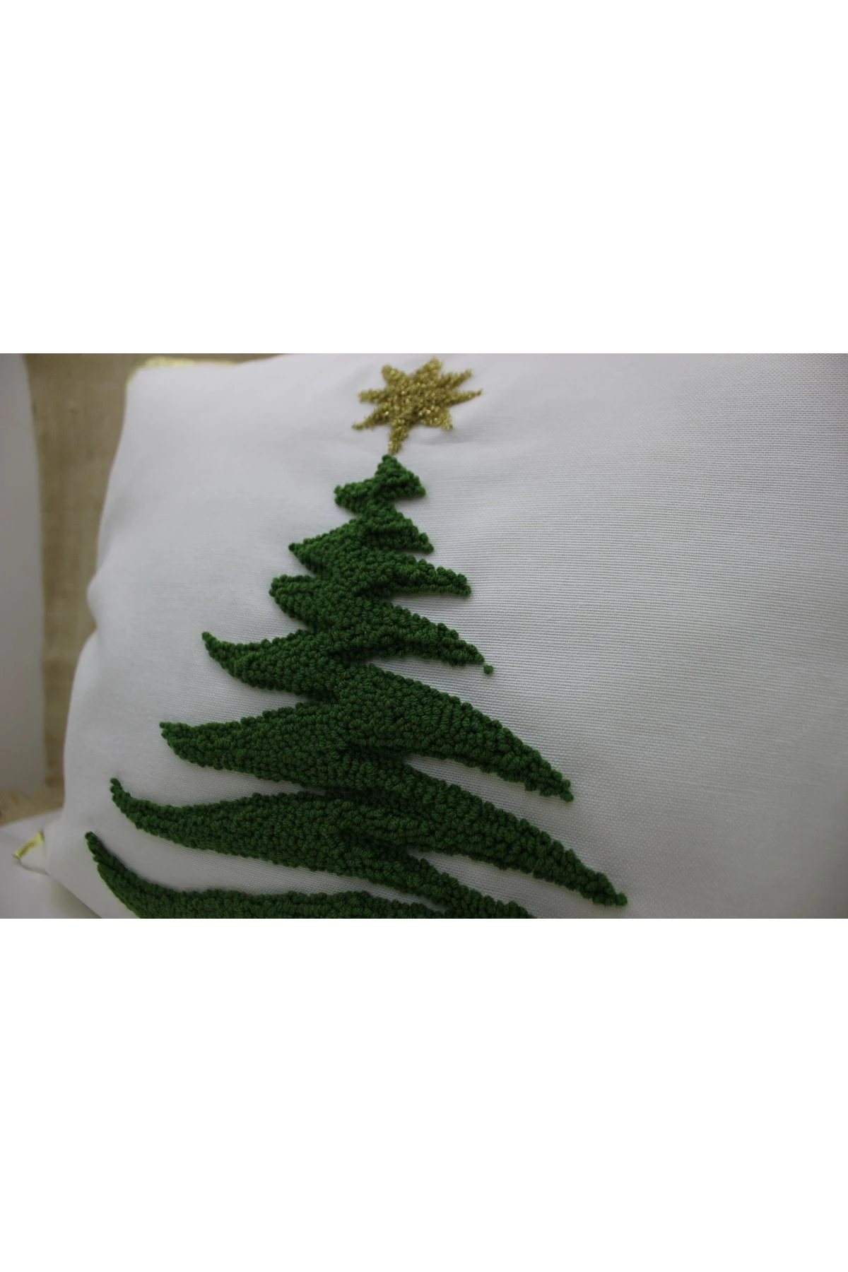 Yılbaşı Ağacı Punch Yastık Kılıfı