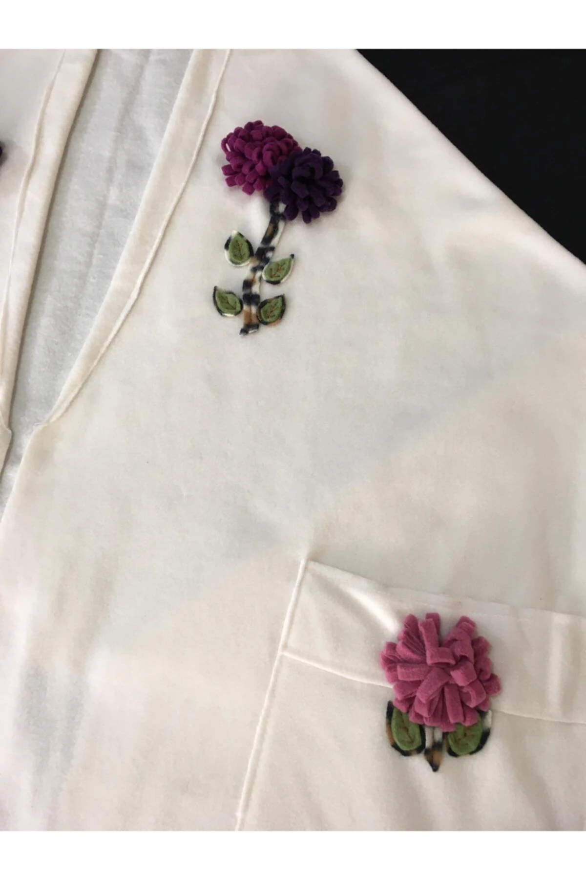 Krem Rengi El Yapımı Şal