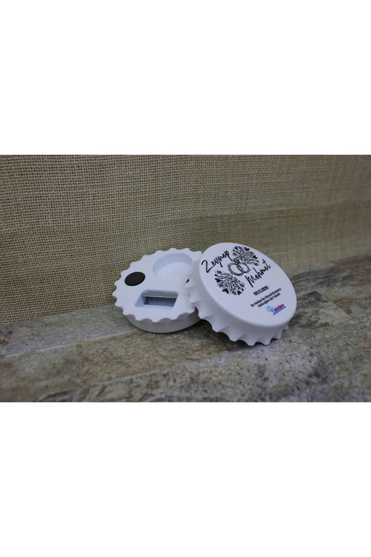 Kişiselleştirilmiş Düğün-Nikah Hediye Açacak Magnet (10 Adet)