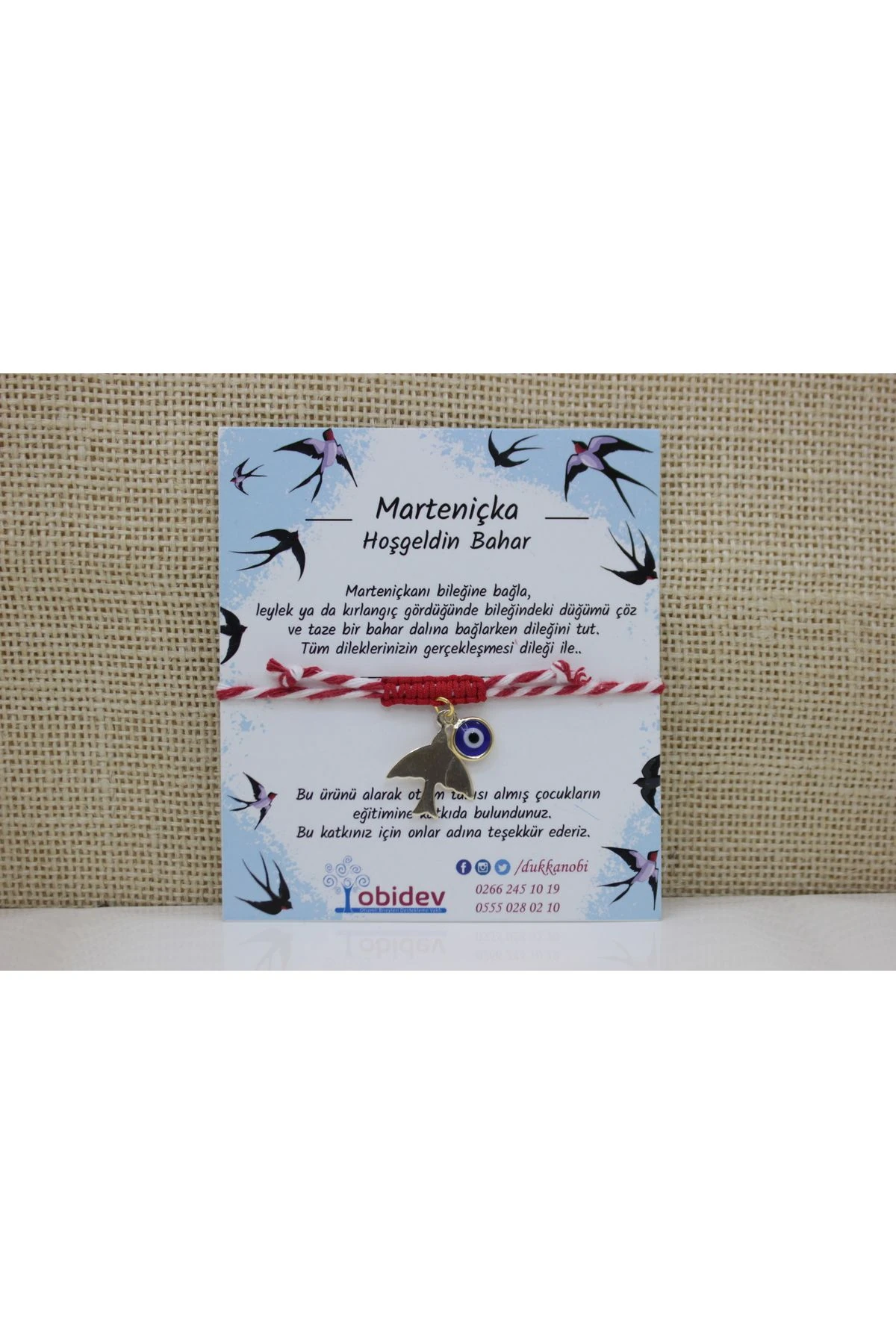 Kırlangıç Charm Marteniçka Bileklik