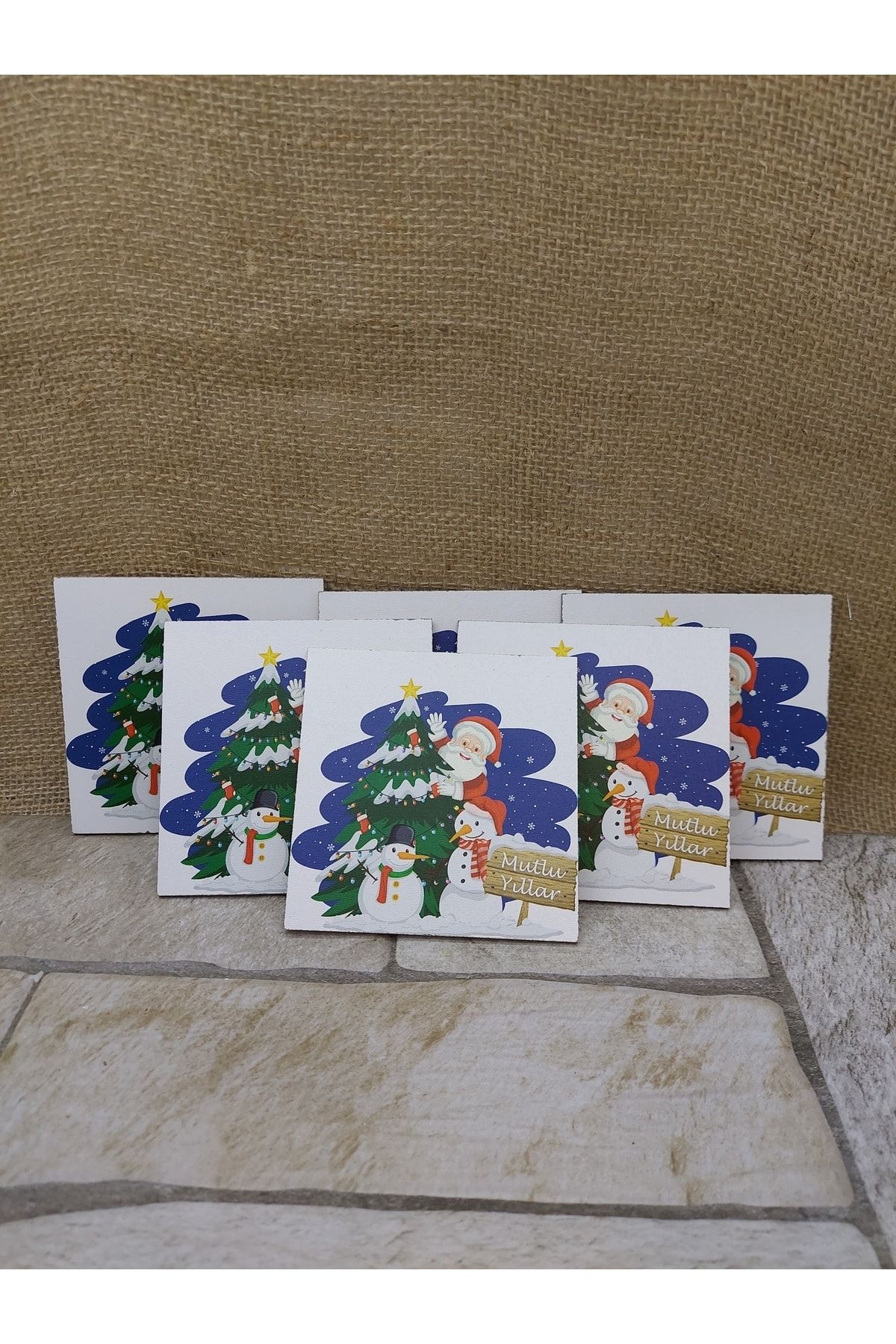 Yılbaşı Bardak Altlığı