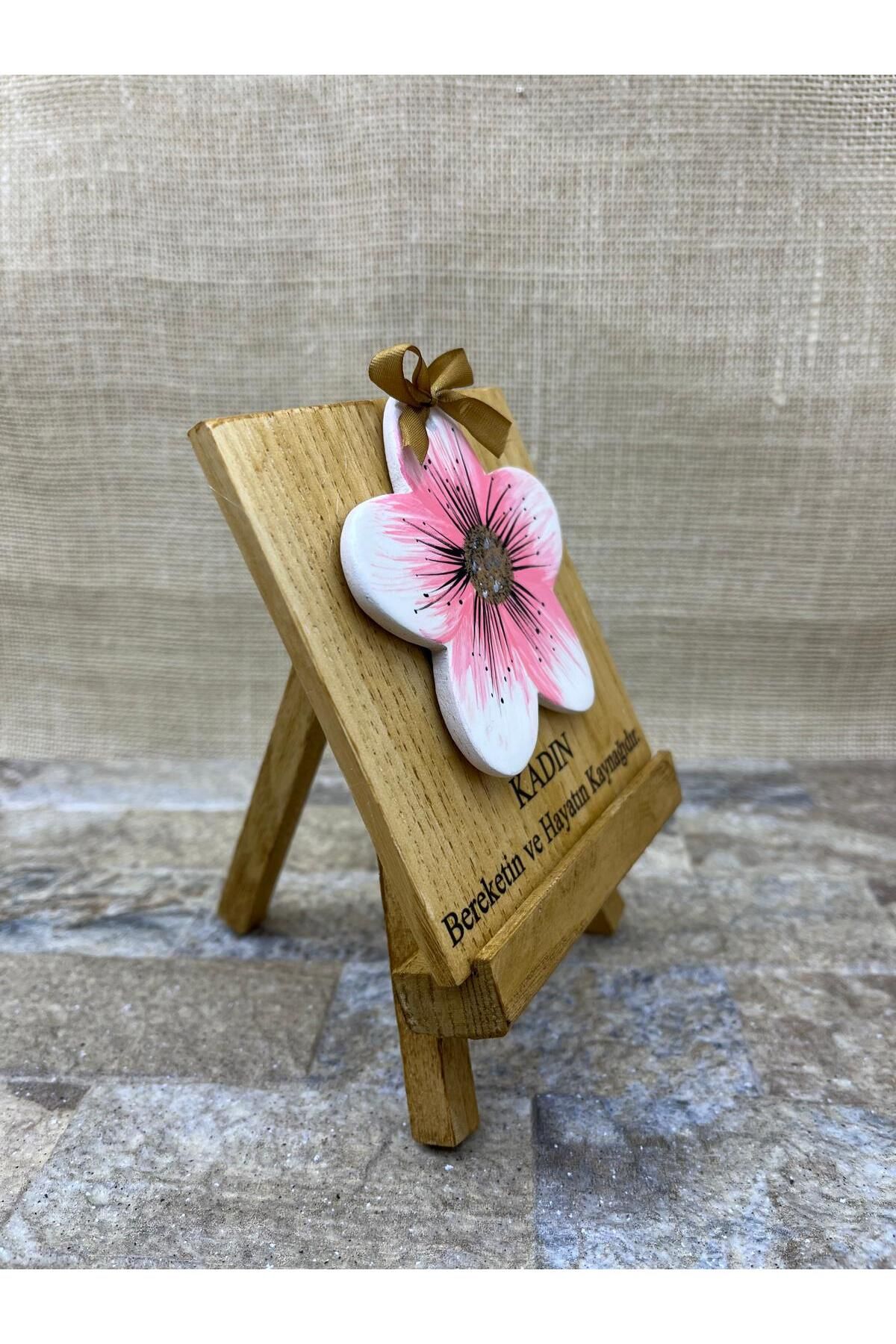 Çiçekli Seramik Mini Tablo