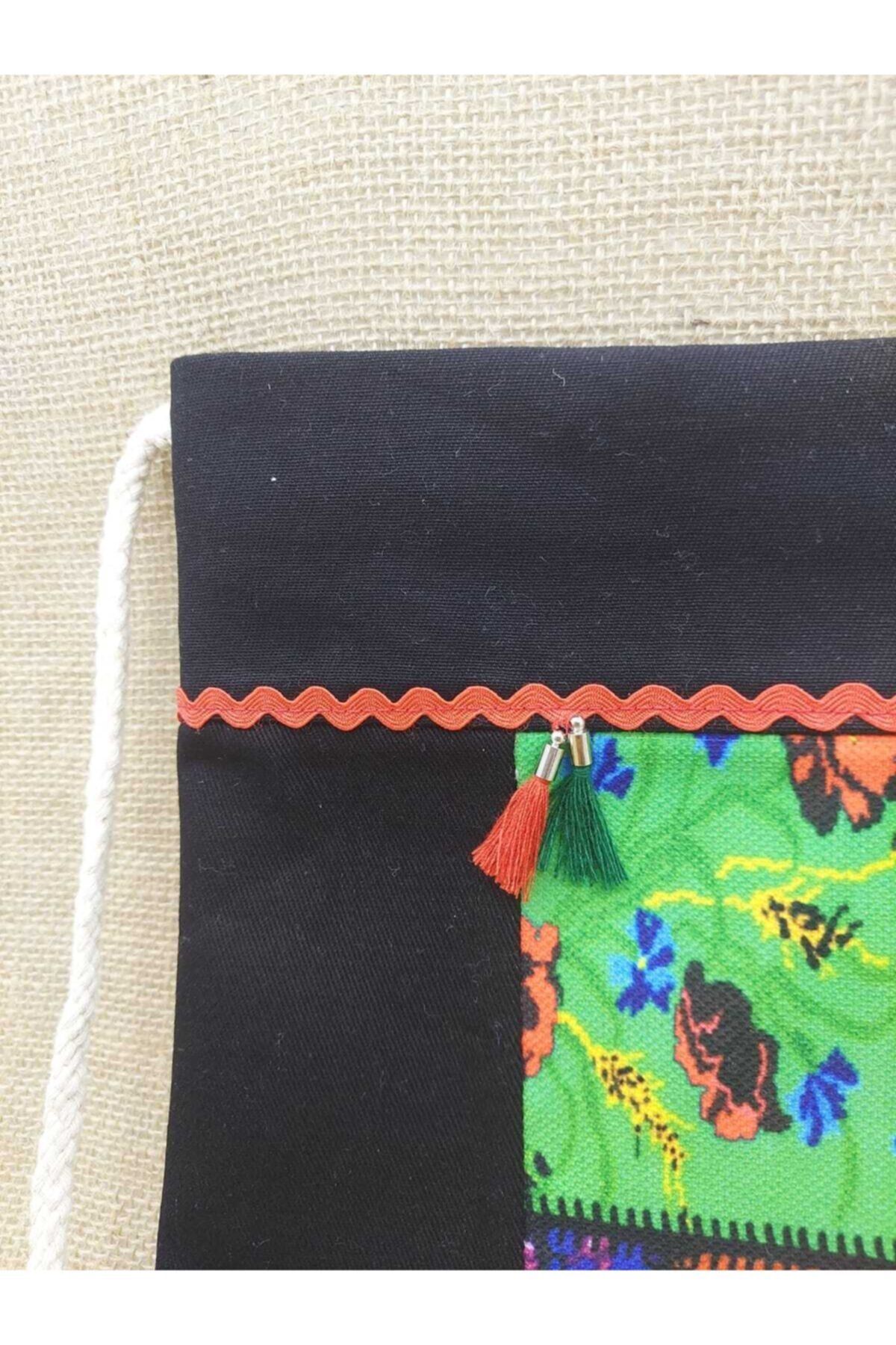 Patchwork Baskılı Kırkyama Çanta