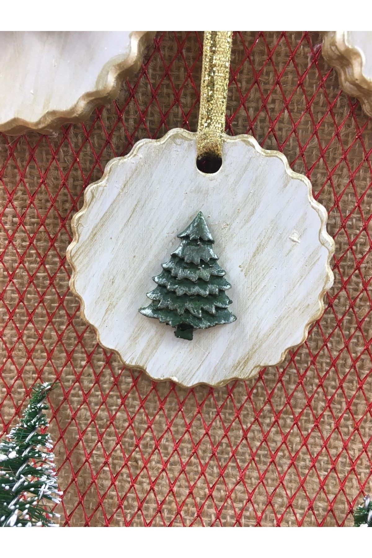 4'lü Yuvarlak Yılbaşı Süsü