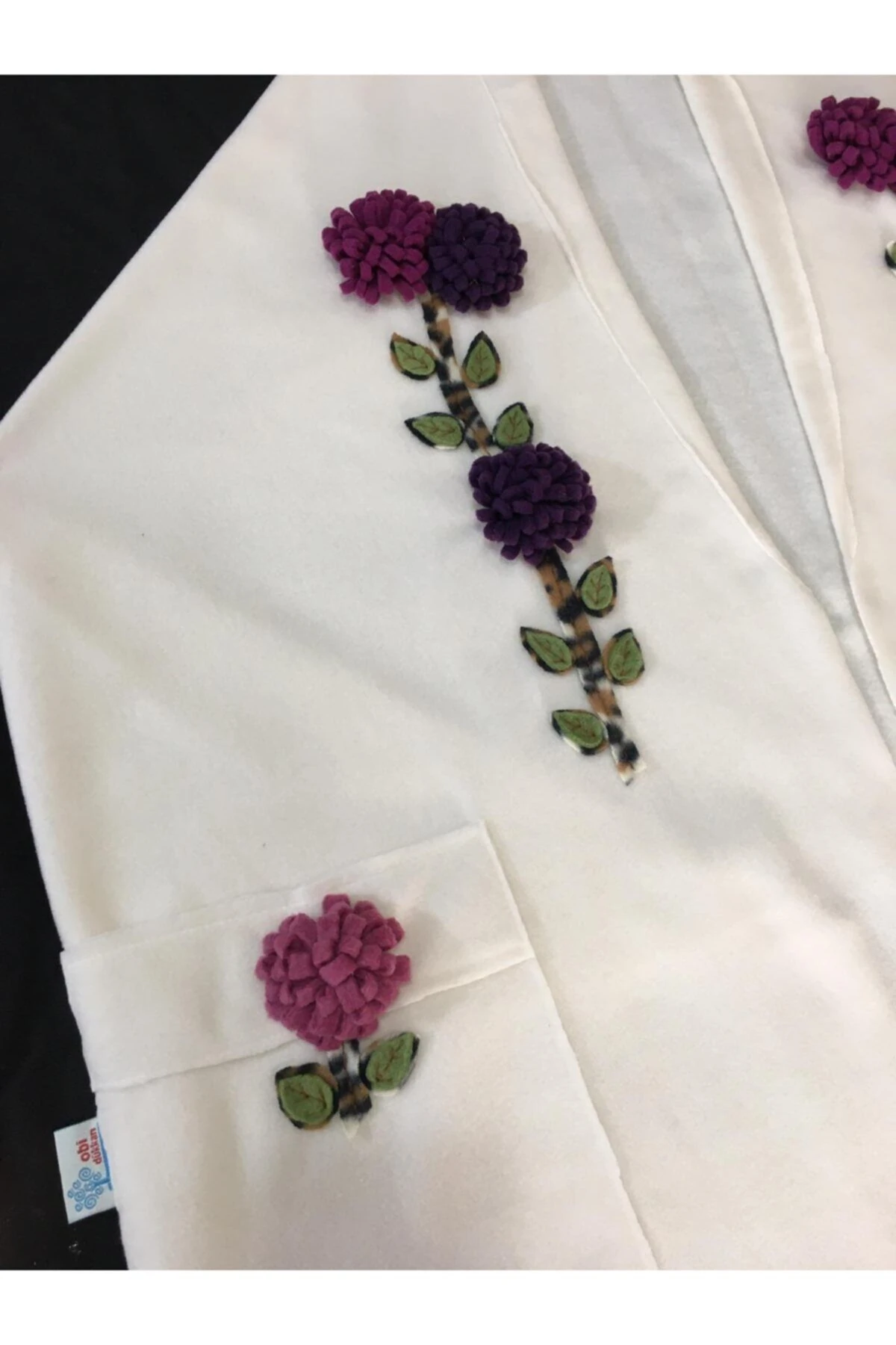 Krem Rengi El Yapımı Şal