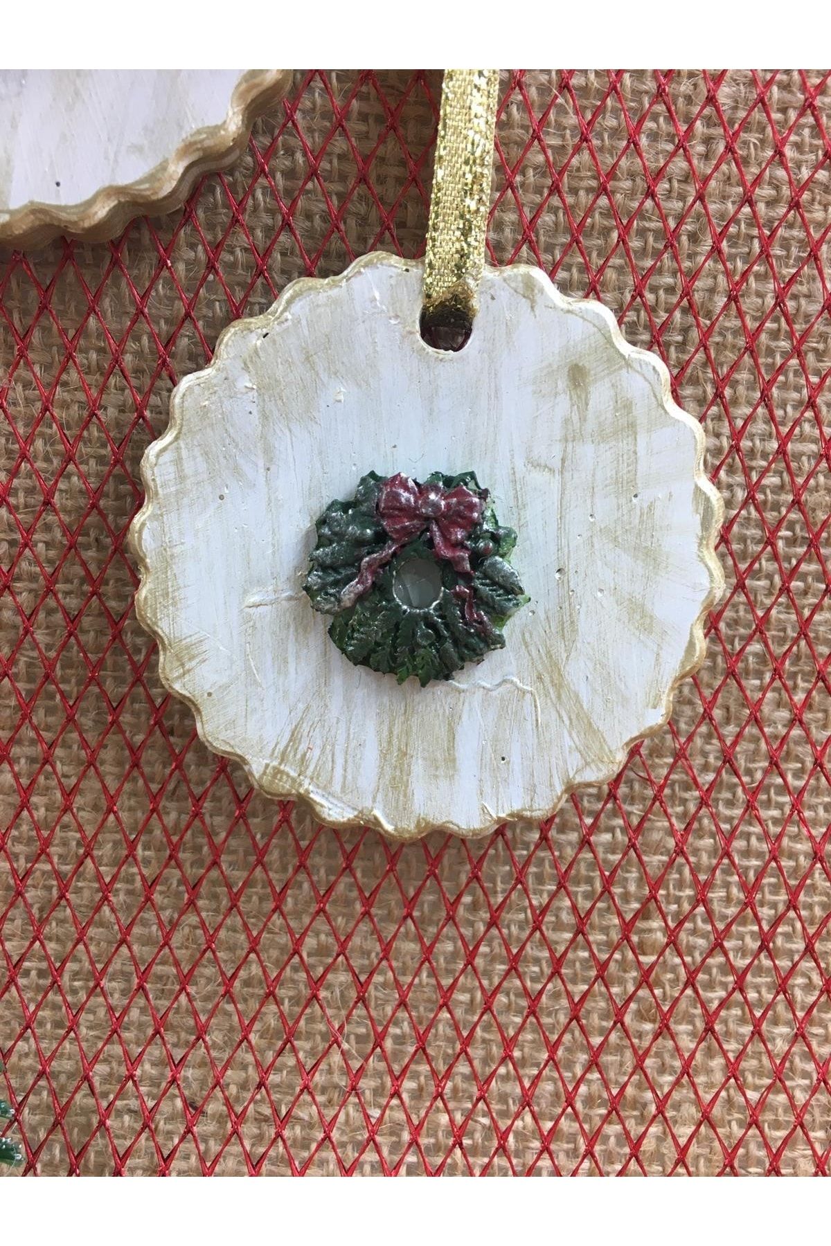 4'lü Yuvarlak Yılbaşı Süsü