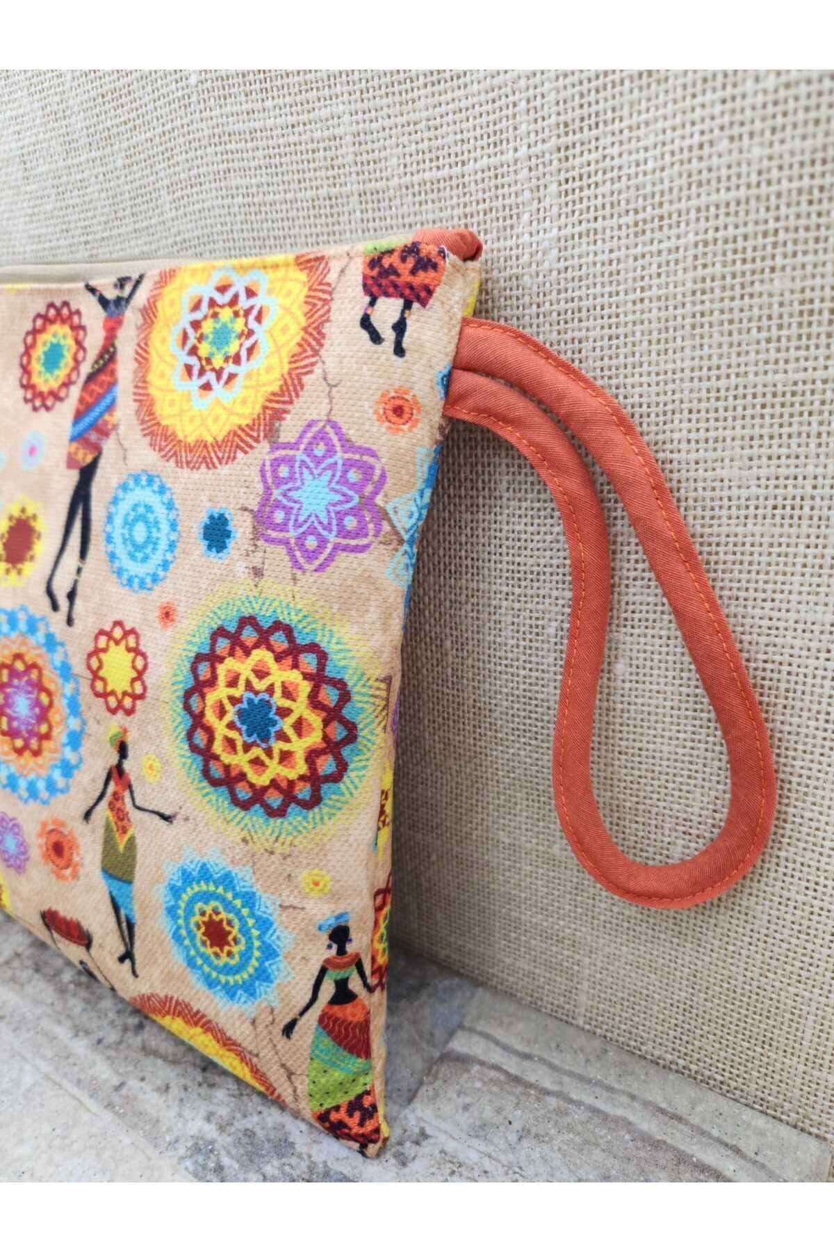 Daire Desenli Mandala Kızlar Portföy Çanta