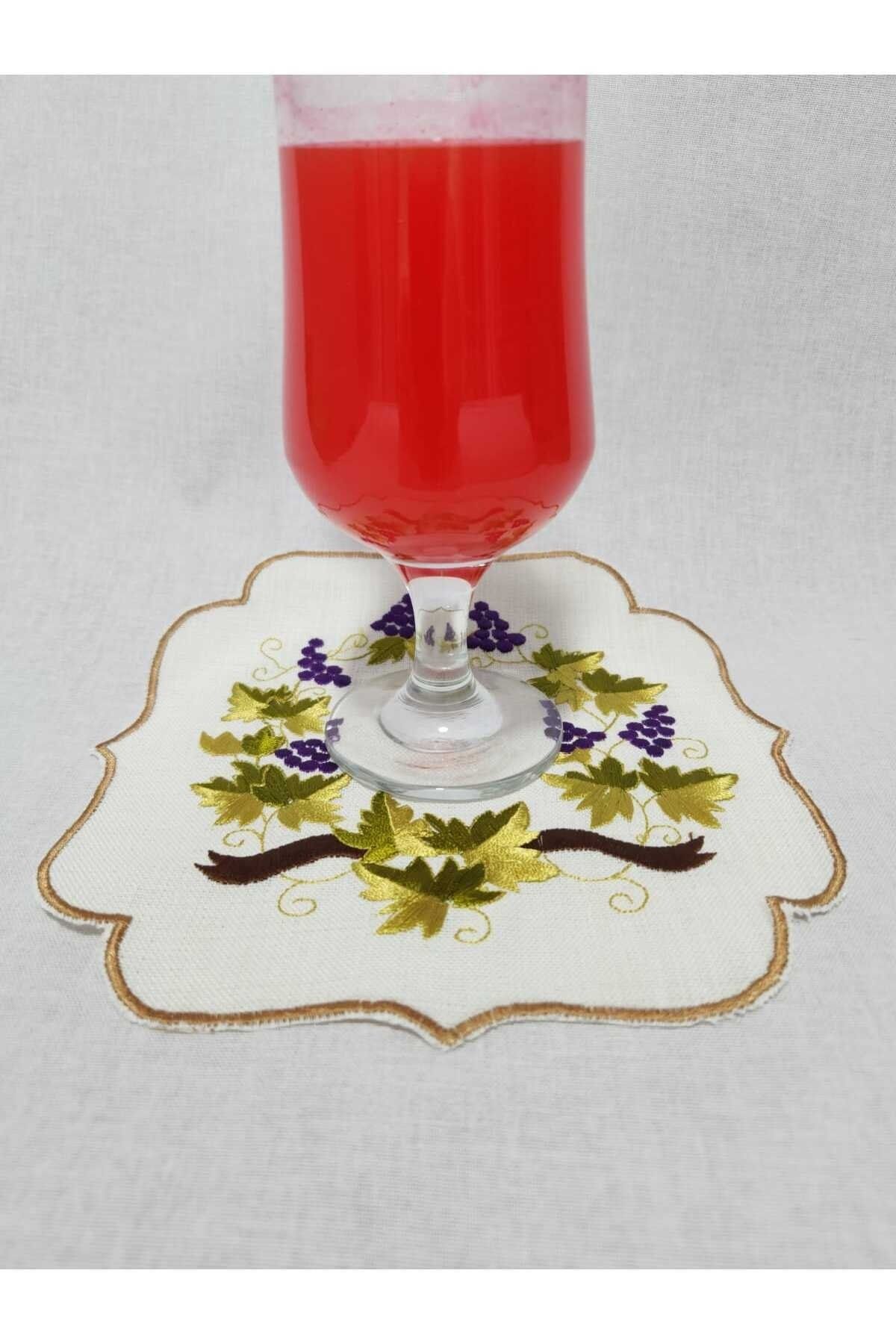 Üzüm Bağları Nakışlı Sunum Peçetesi