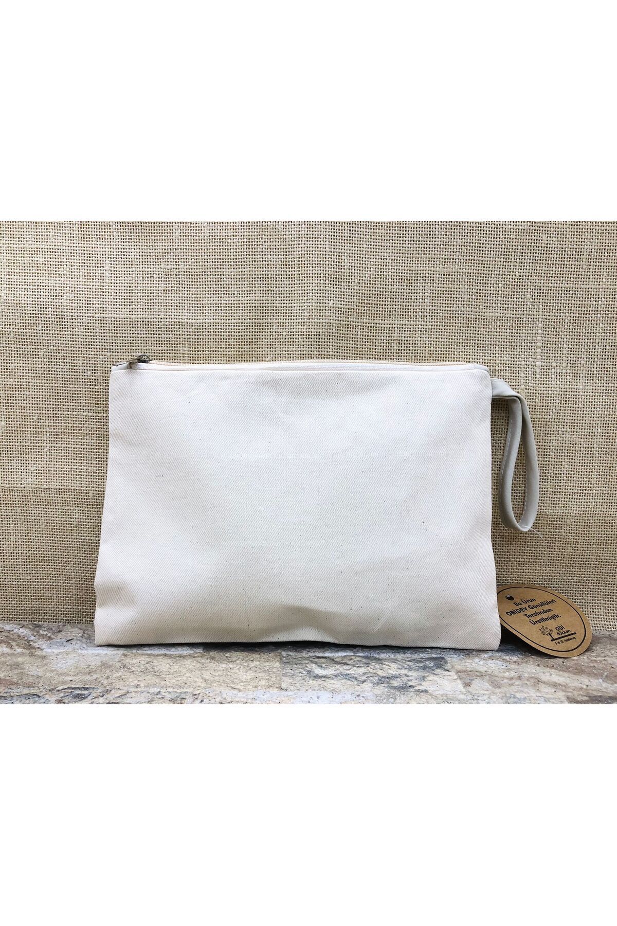 Tahta Baskılı Kedi Clutch, Portföy, Makyaj Çantası