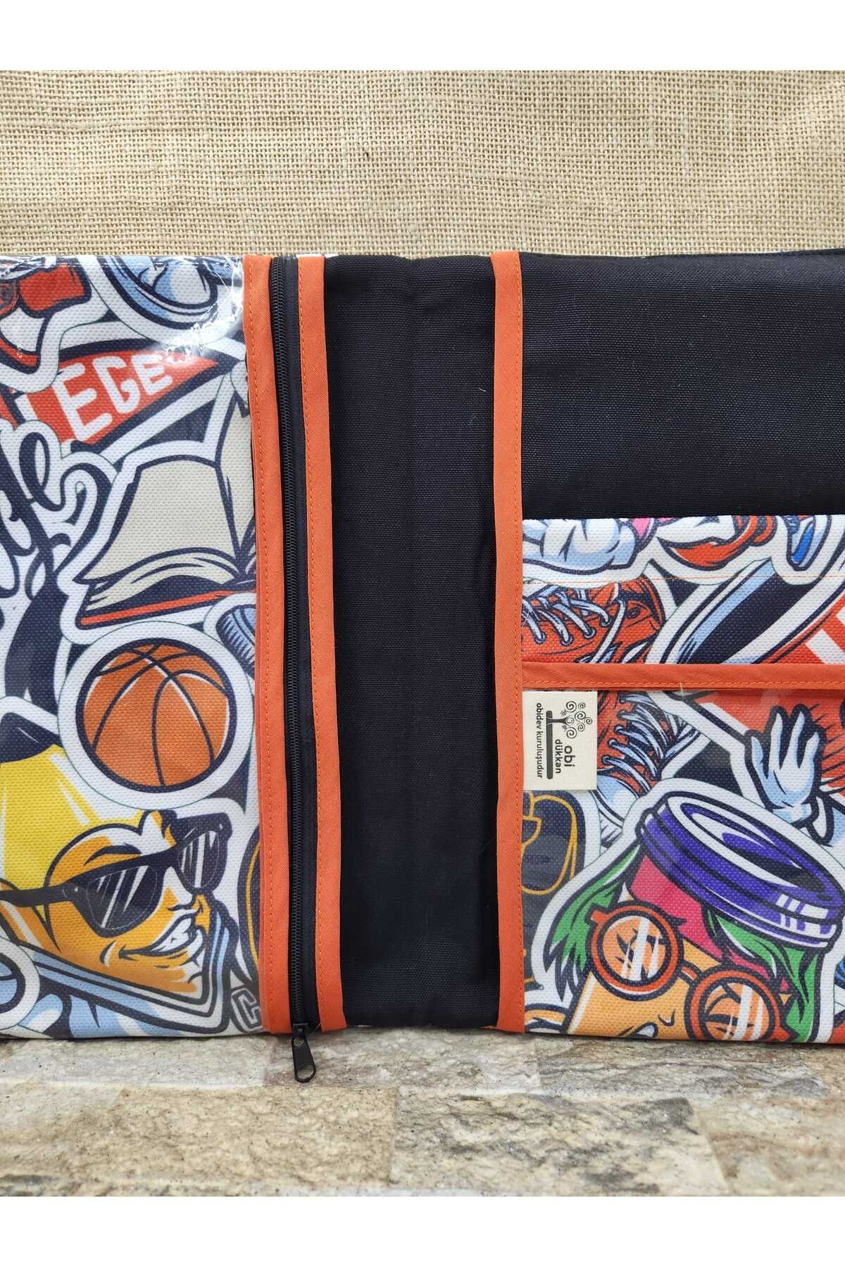 Pop Art Desenli Organizer & Tablet Kılıfı