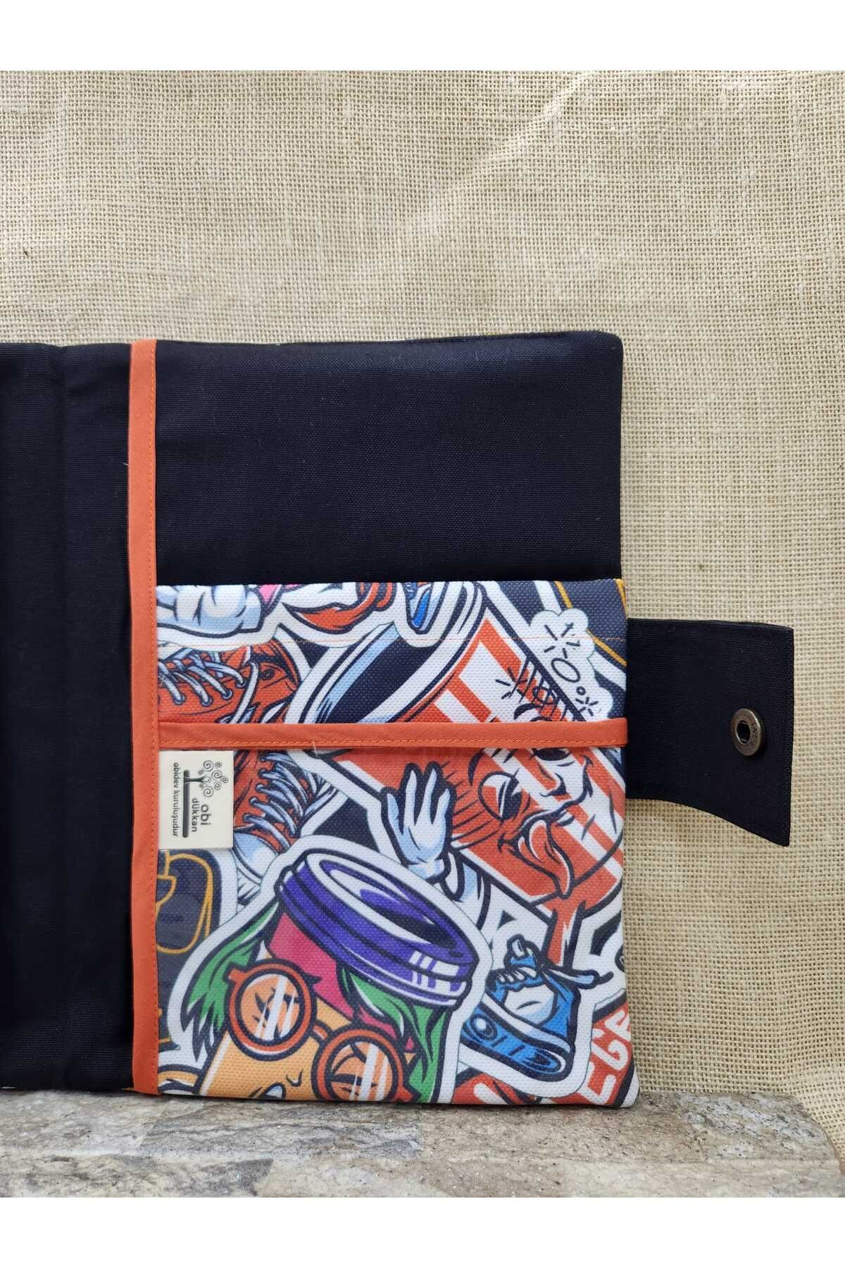 Pop Art Desenli Organizer & Tablet Kılıfı