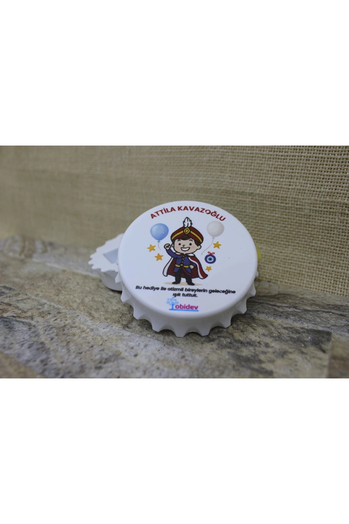 Kişiselleştirilmiş Sünnet Hediye Açacak Magnet (10 Adet)