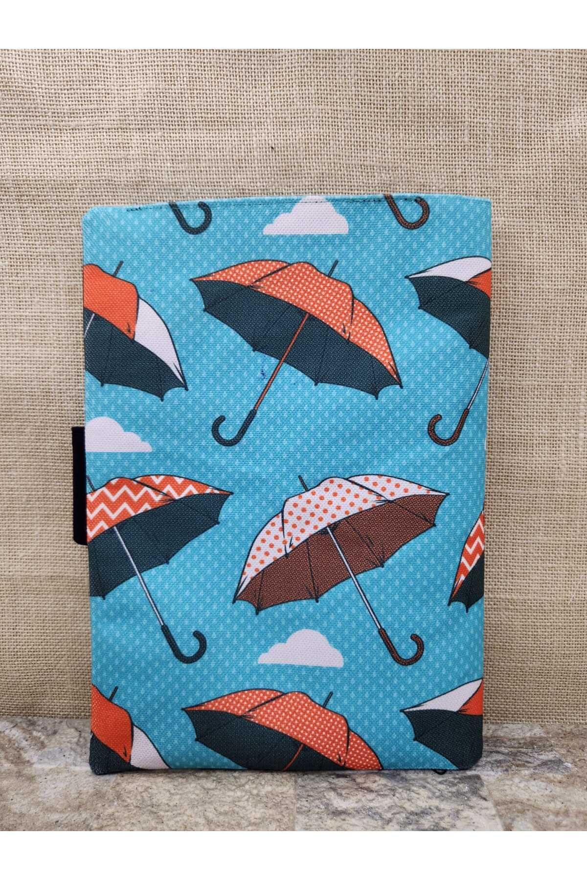Uçan Şemsiyeler Desenli Organizer & Tablet Kılıfı