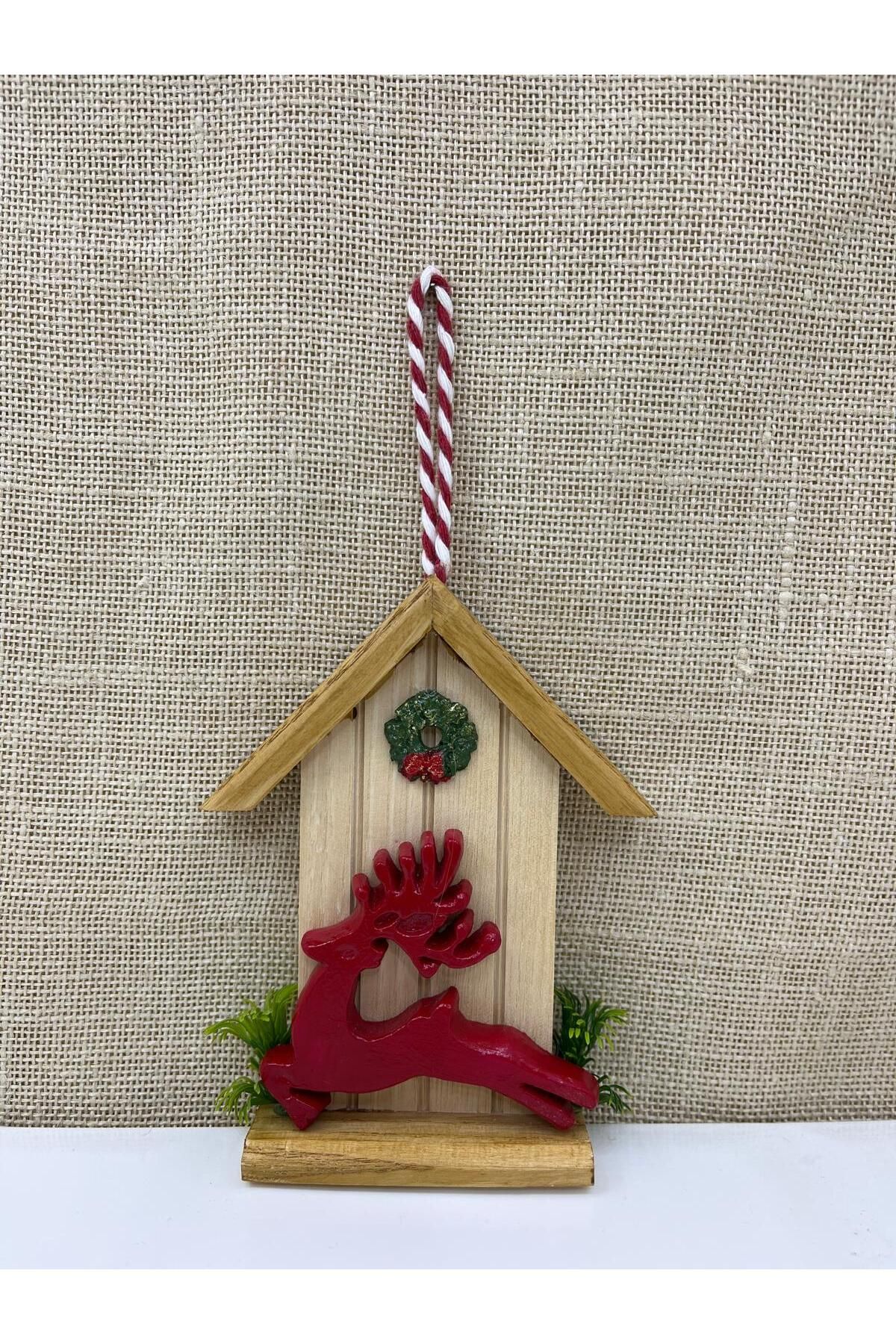 Koşan Geyiğin Evi Ağaç Süsü