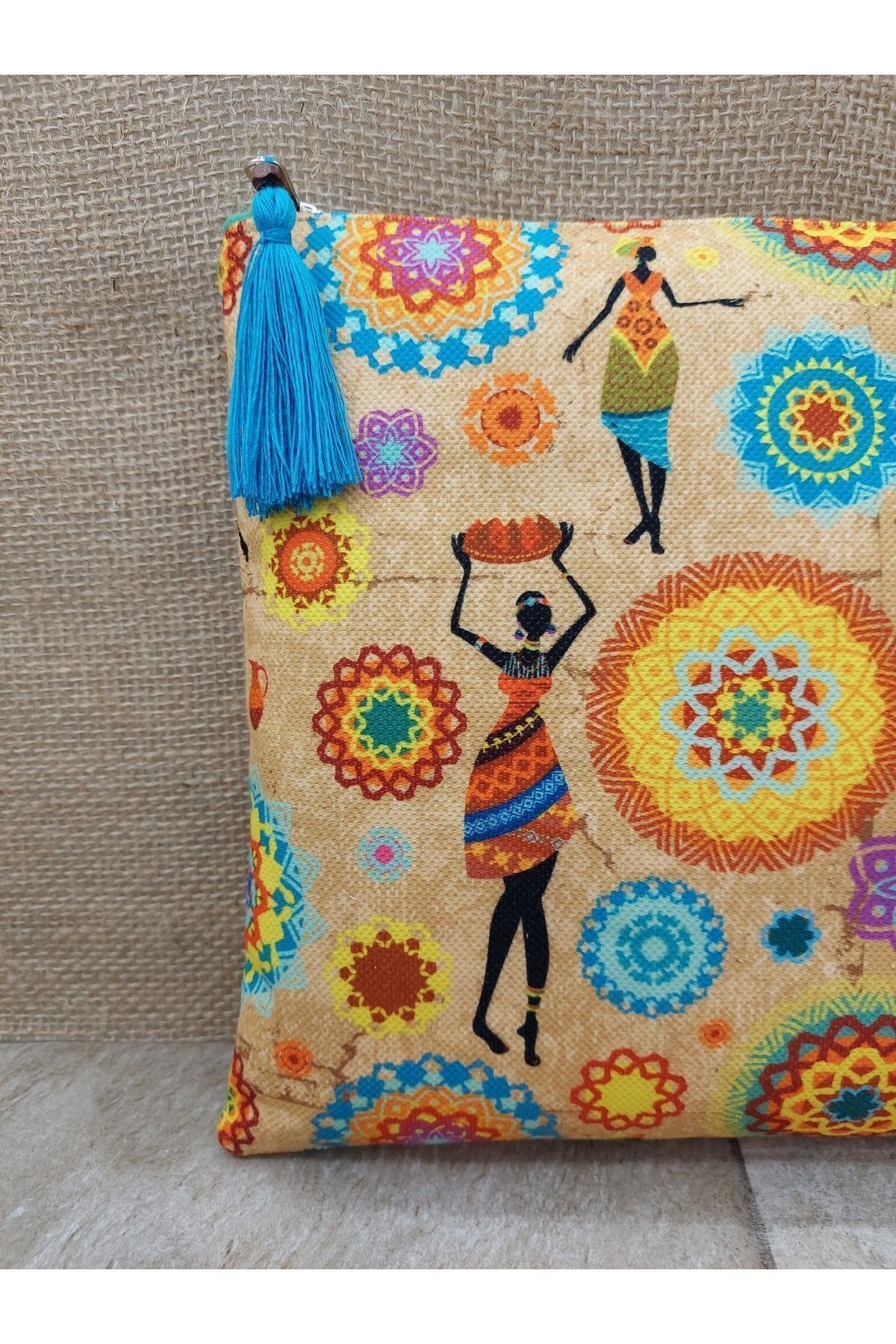 Daire Desenli Mandala Kızlar Portföy Çanta